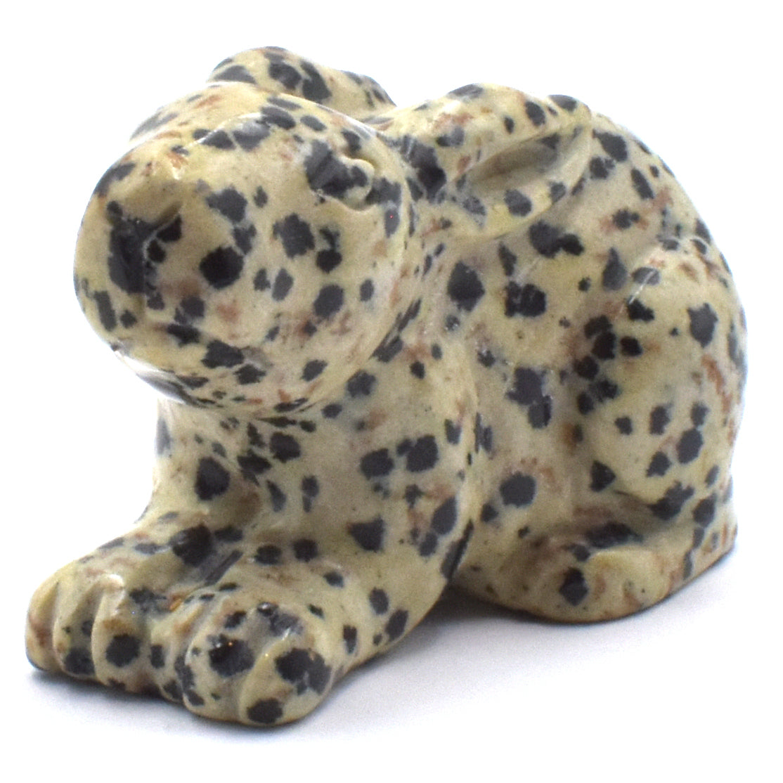Dalmatian Jasper Rabbit Carving