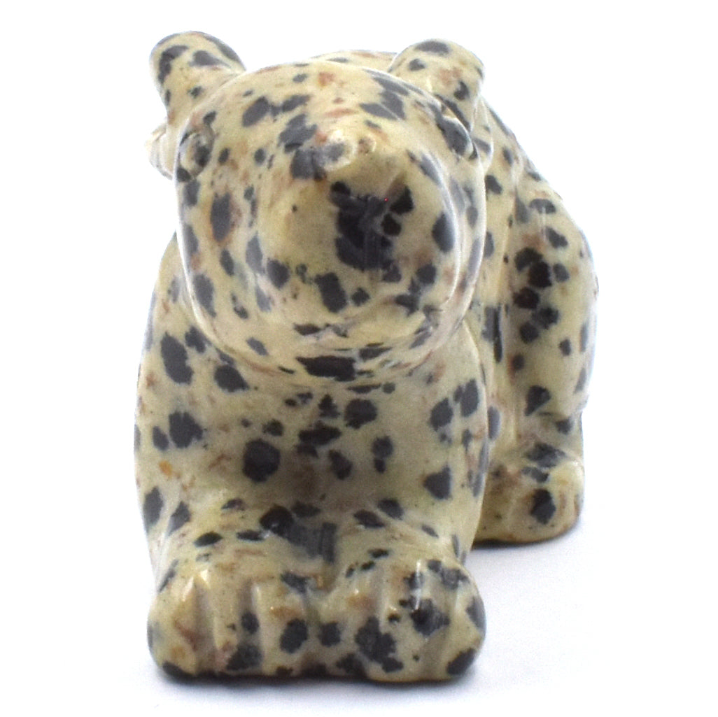 Dalmatian Jasper Rabbit Carving