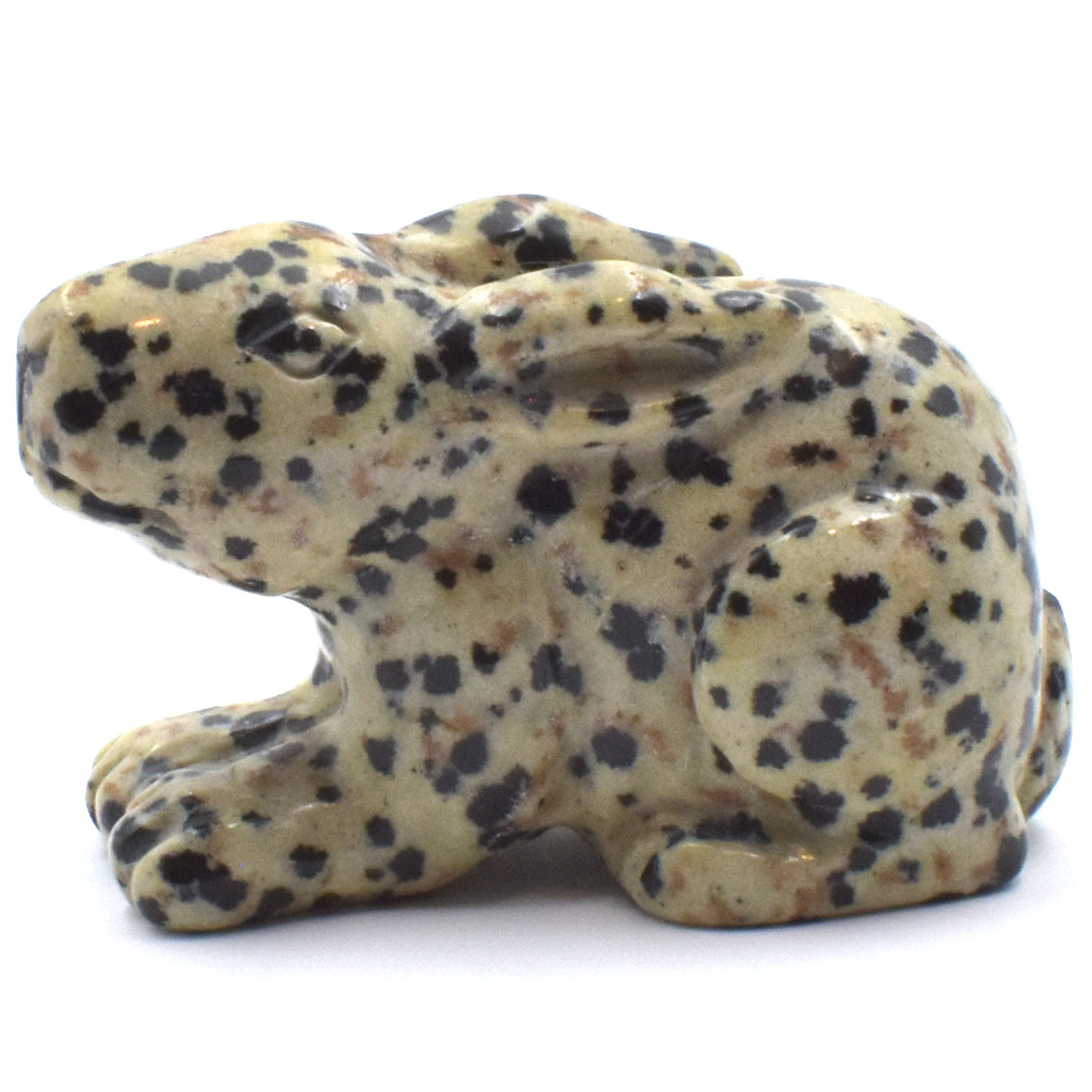 Dalmatian Jasper Rabbit Carving