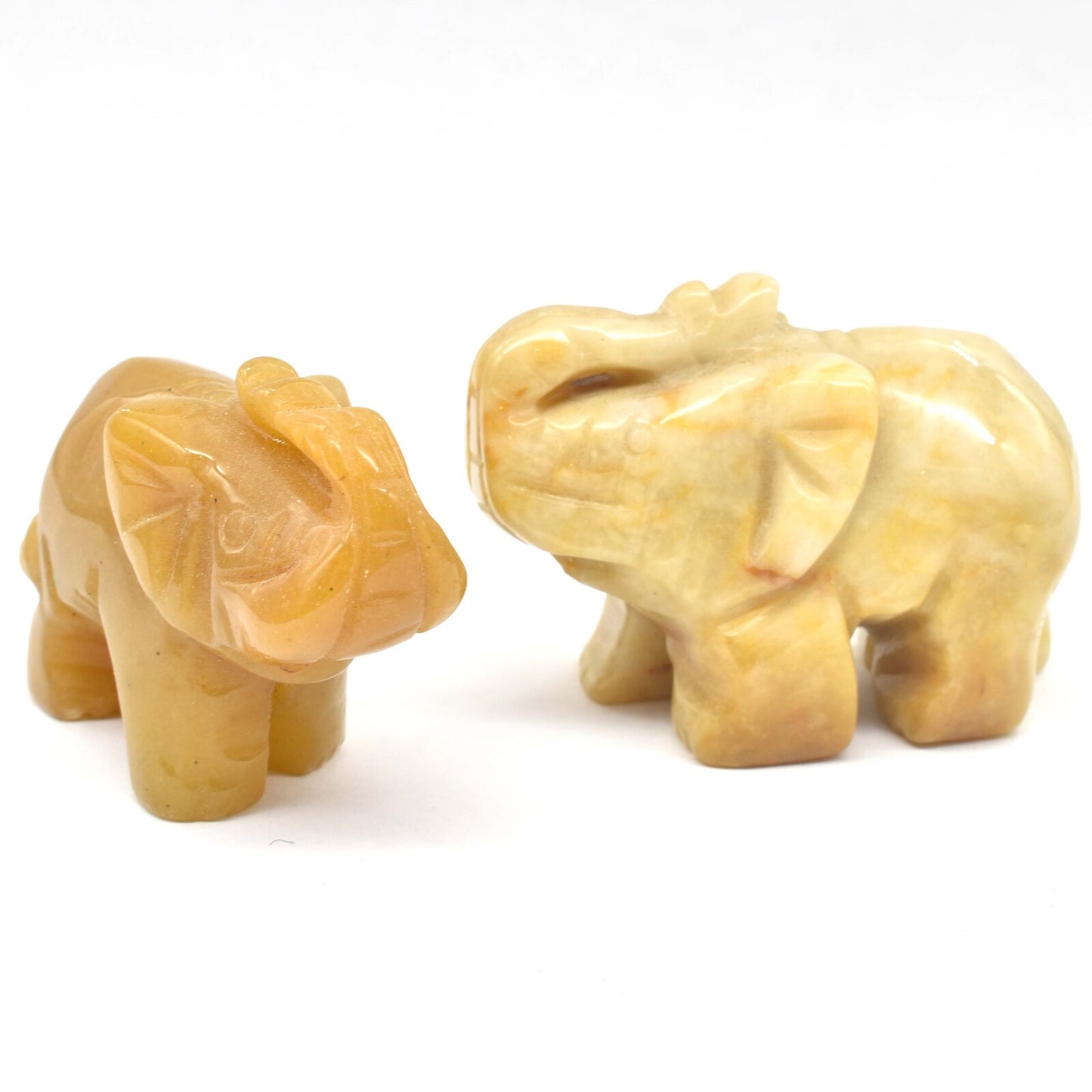 Yellow Aventurine Elephant Carving