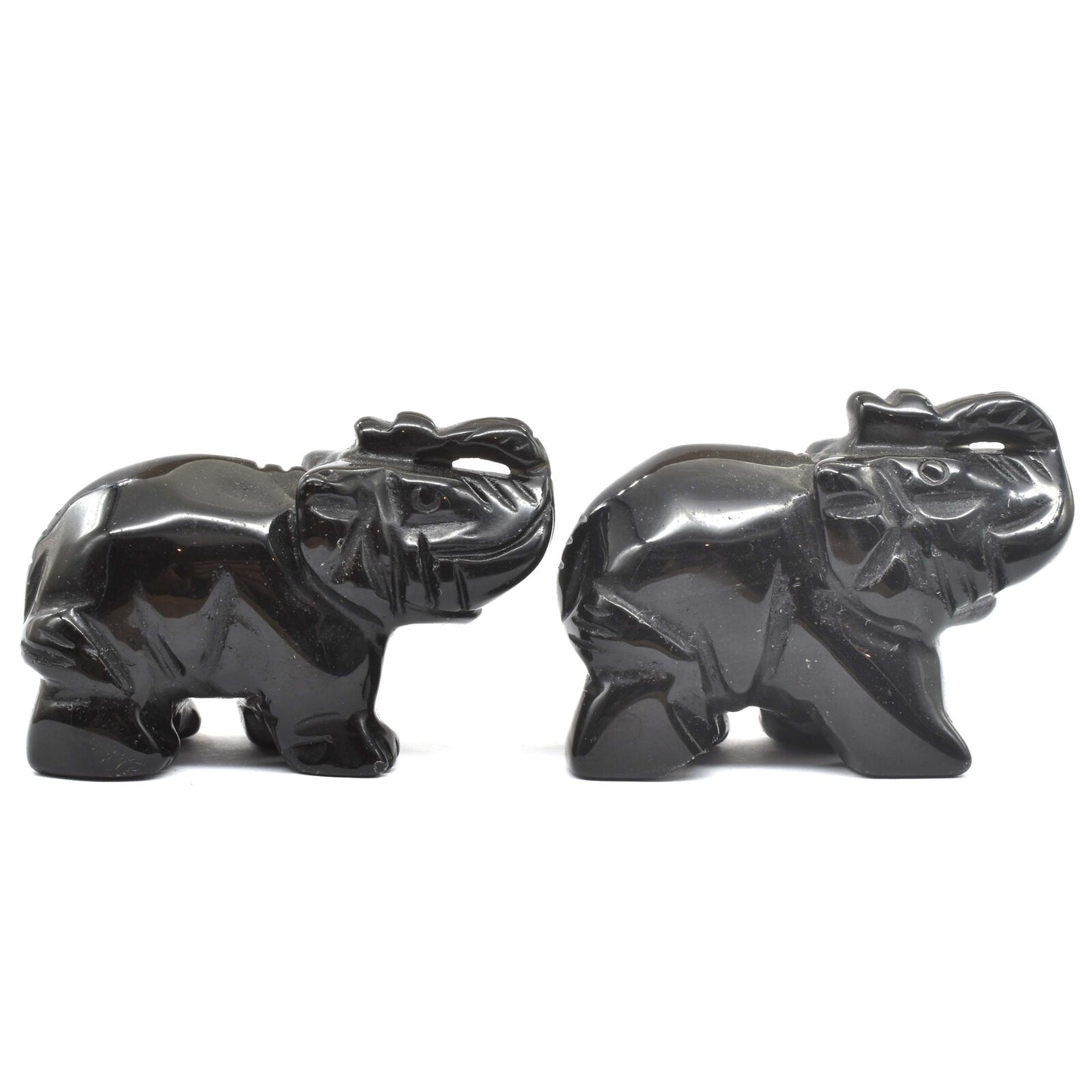 Black Obsidian Elephant Carving