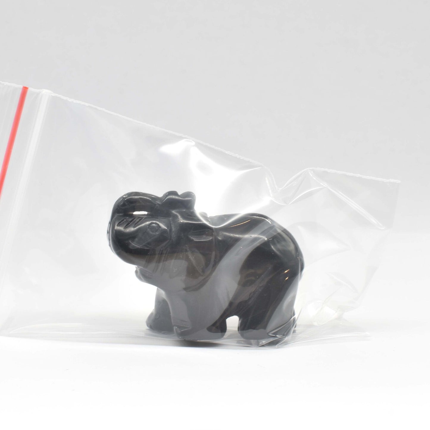 Black Obsidian Elephant Carving