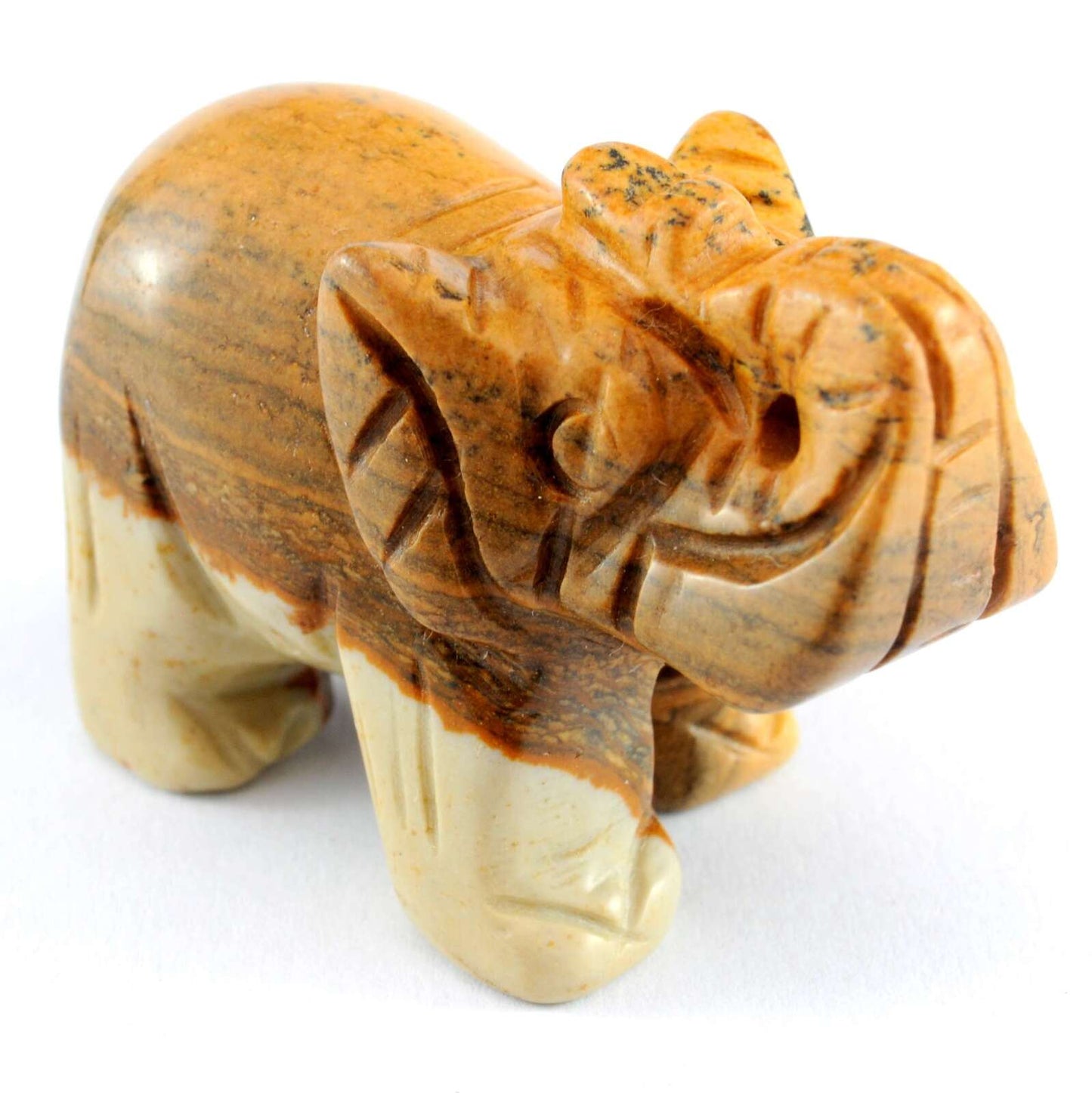 Picture Jasper Elephant Carving