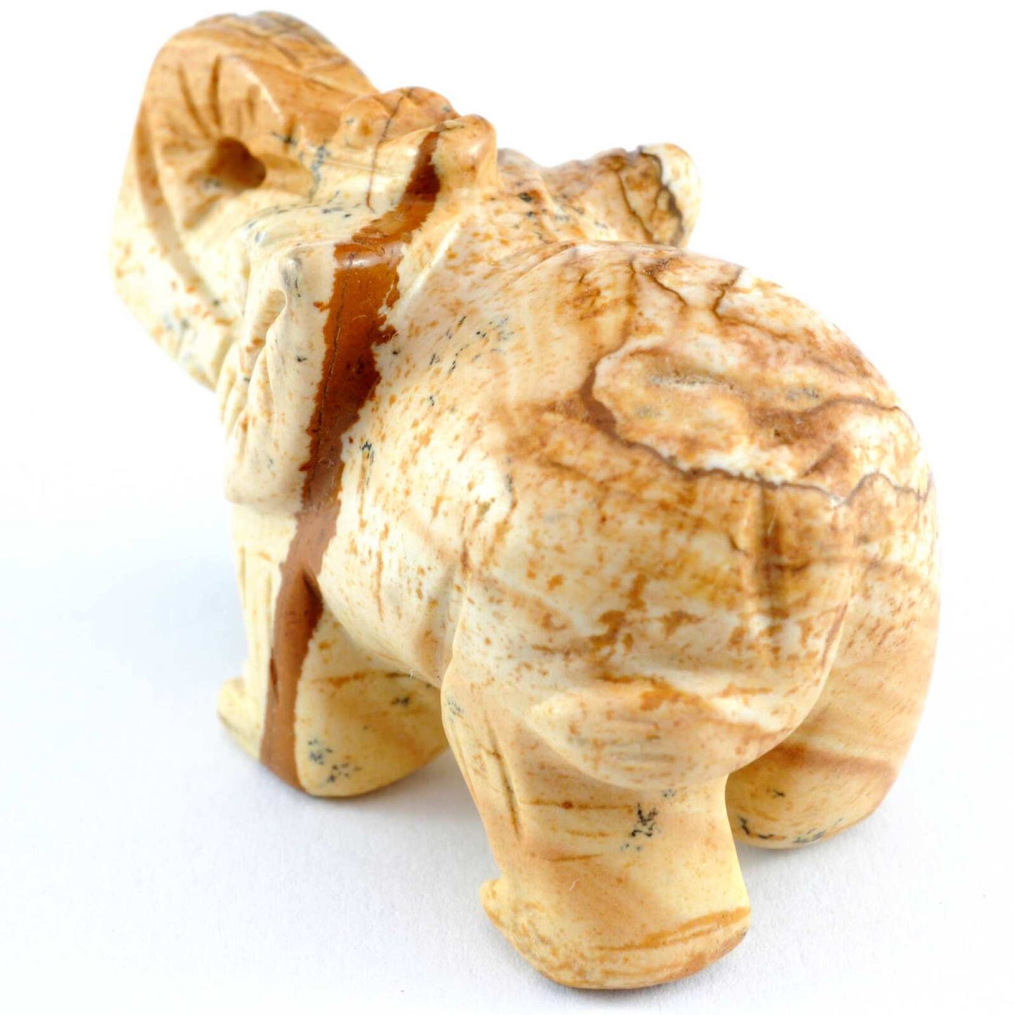 Picture Jasper Elephant Carving