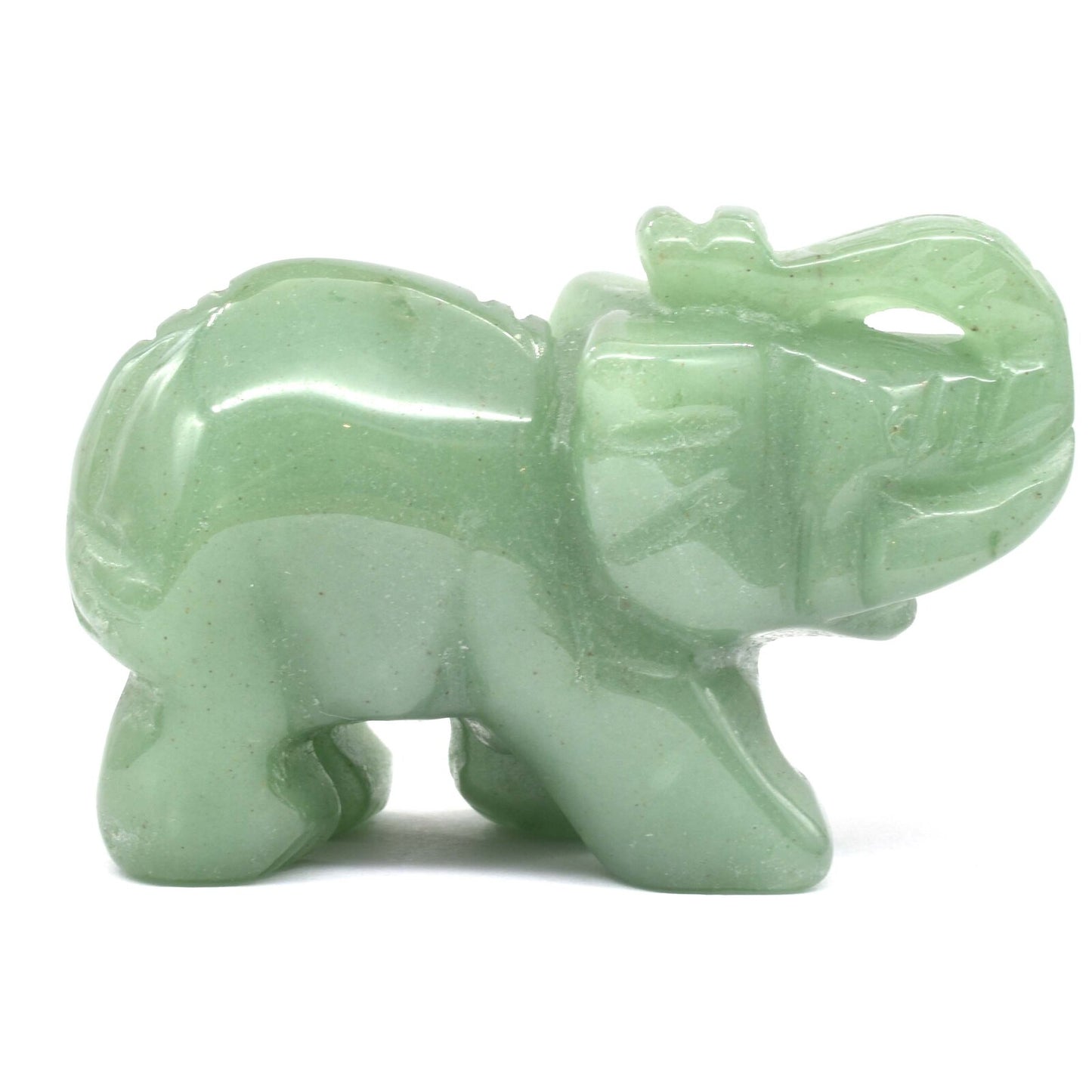 Green Aventurine Elephant Carving