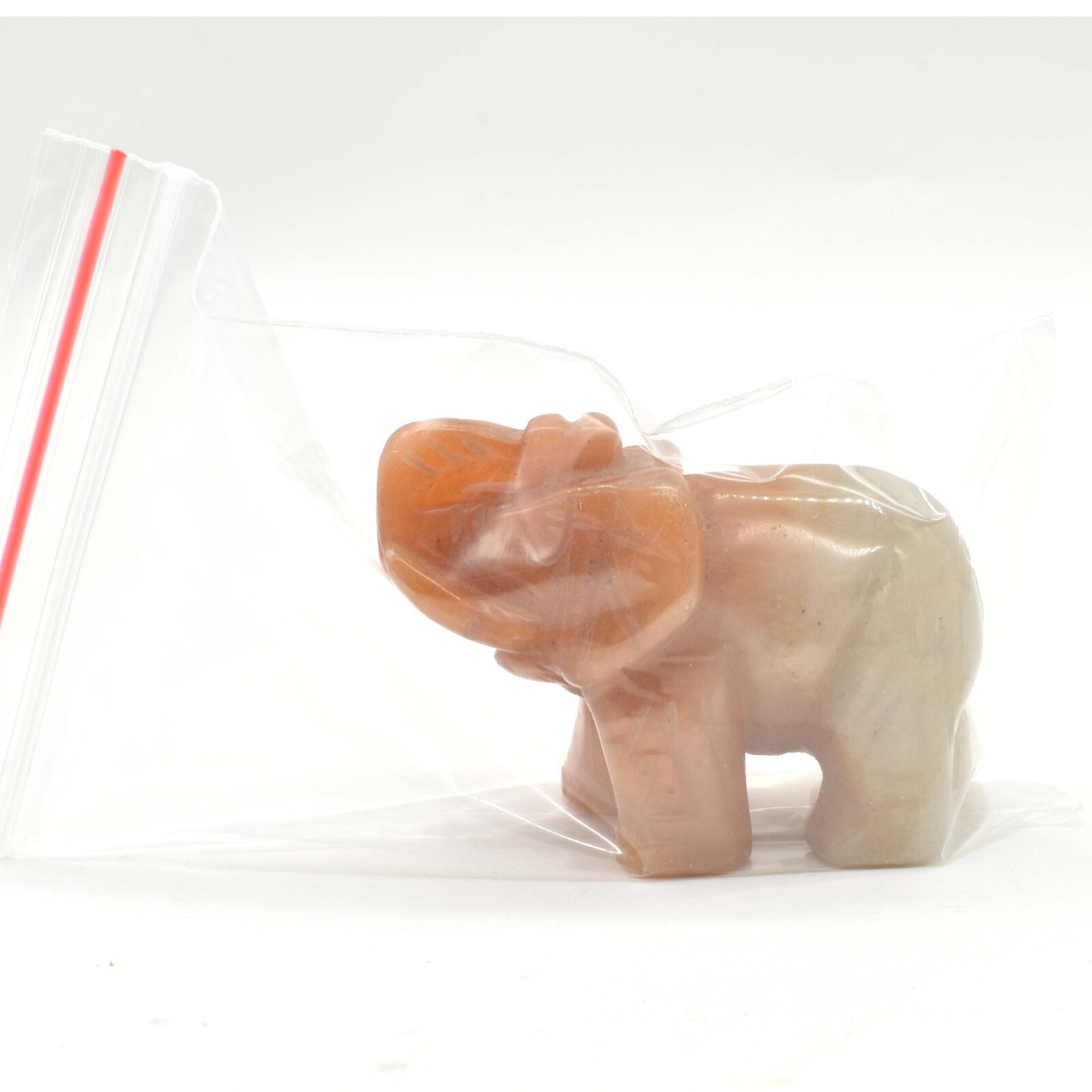 Orange Aventurine Elephant Carving