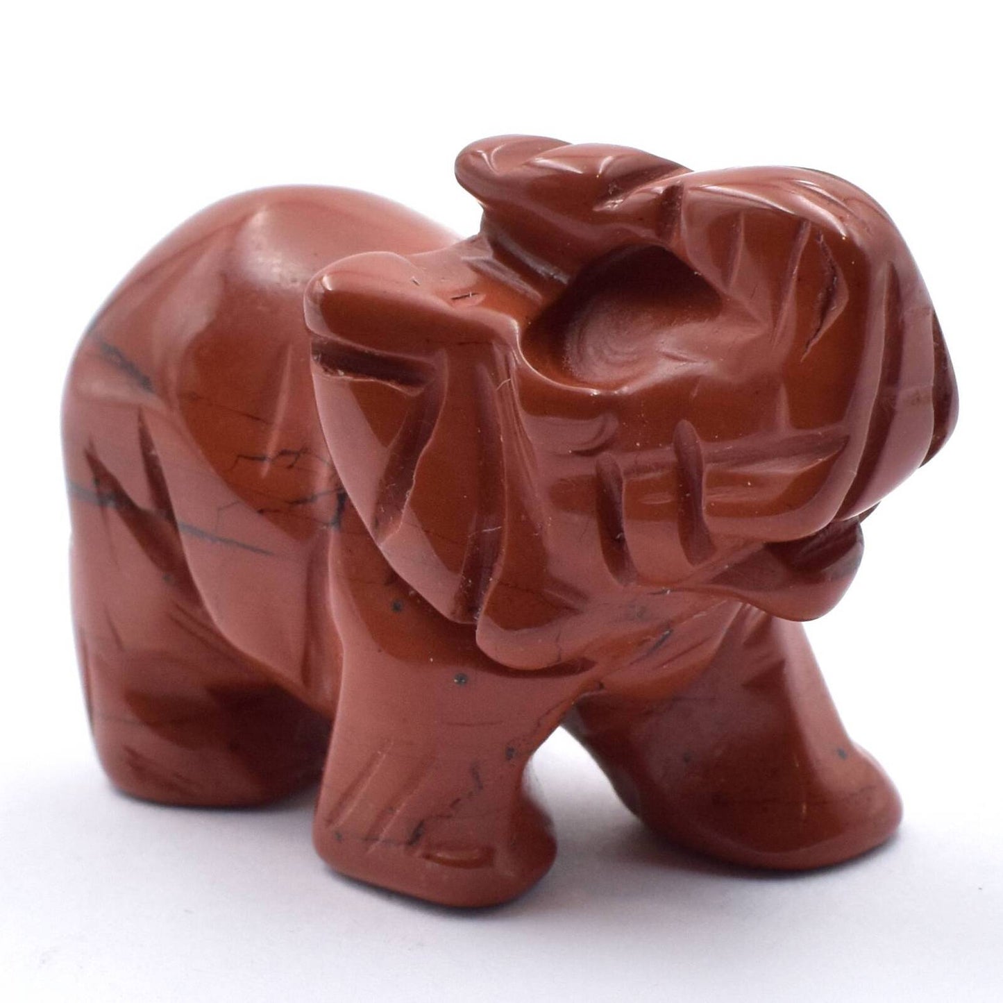 Red Jasper Elephant Carving
