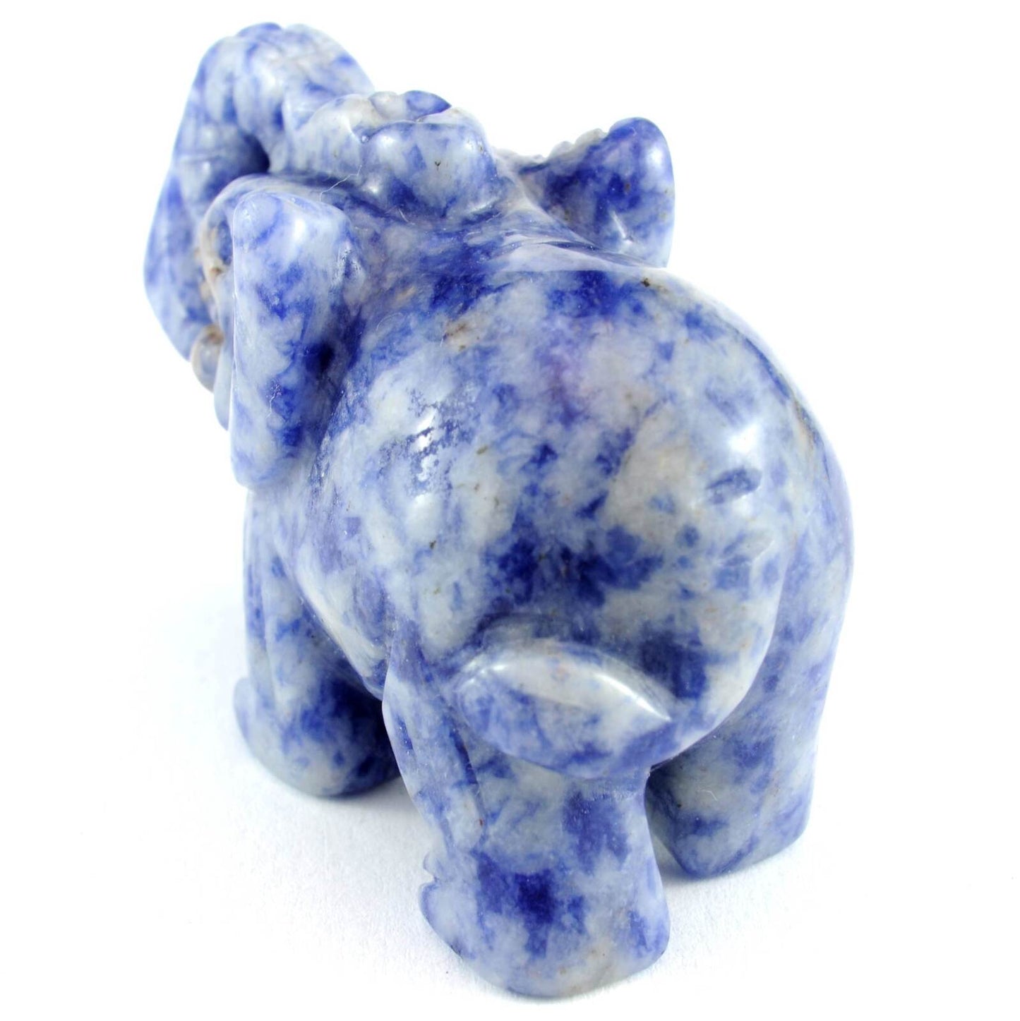 Sodalite Elephant Carving