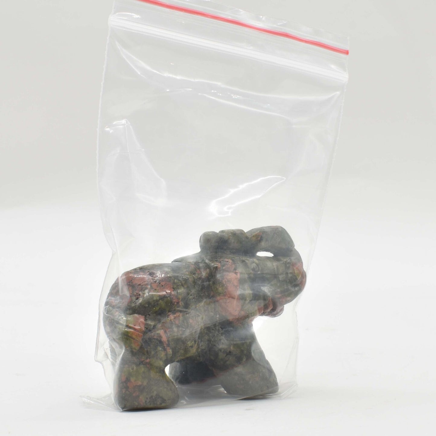 Unakite Elephant Carving