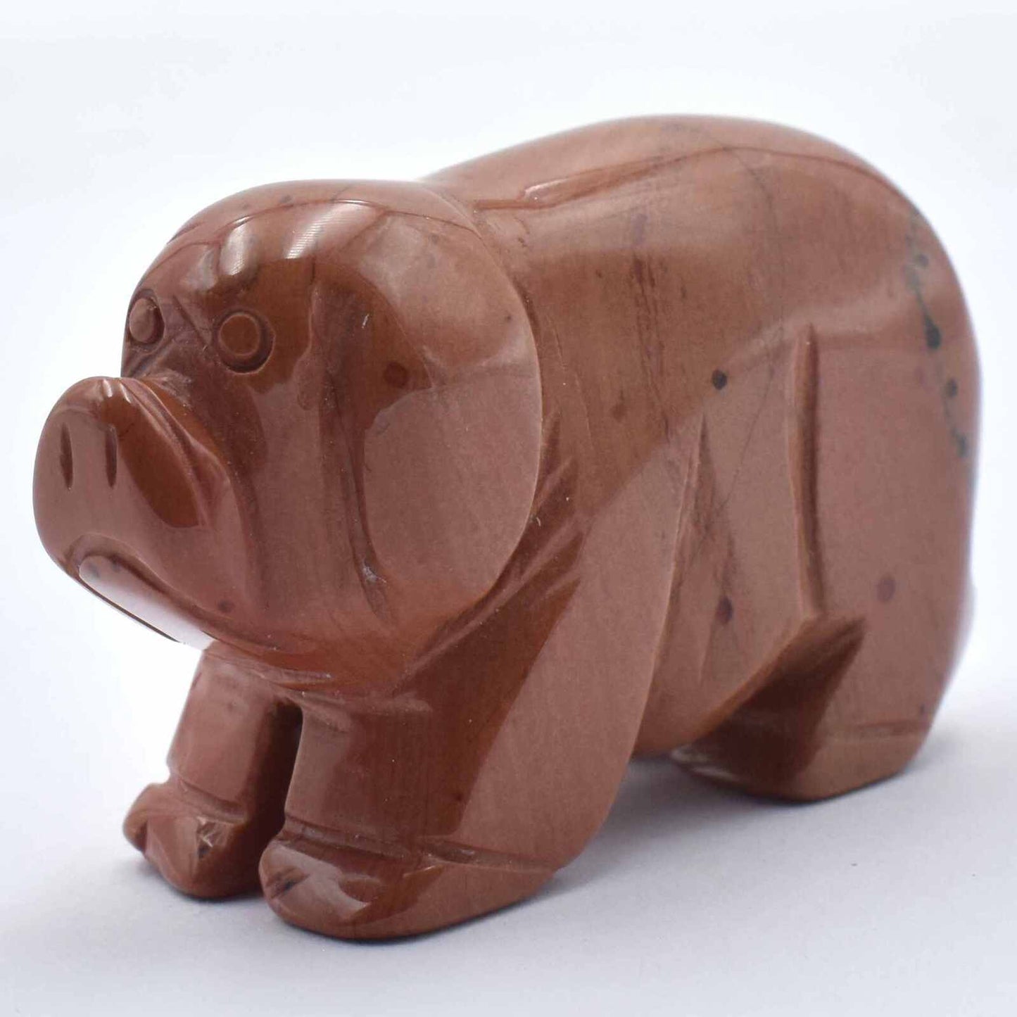 Red Jasper Pig Carving