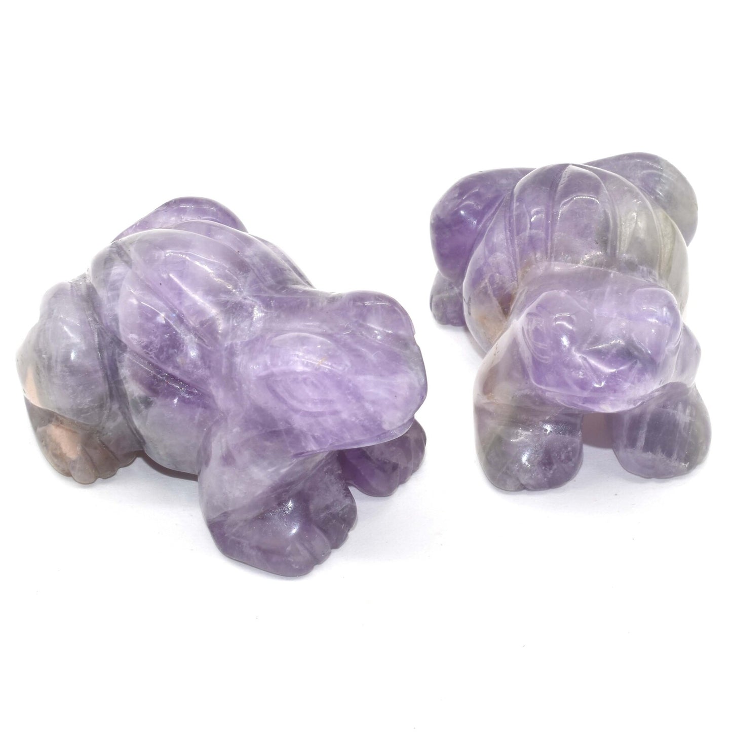 Amethyst Frog Carving
