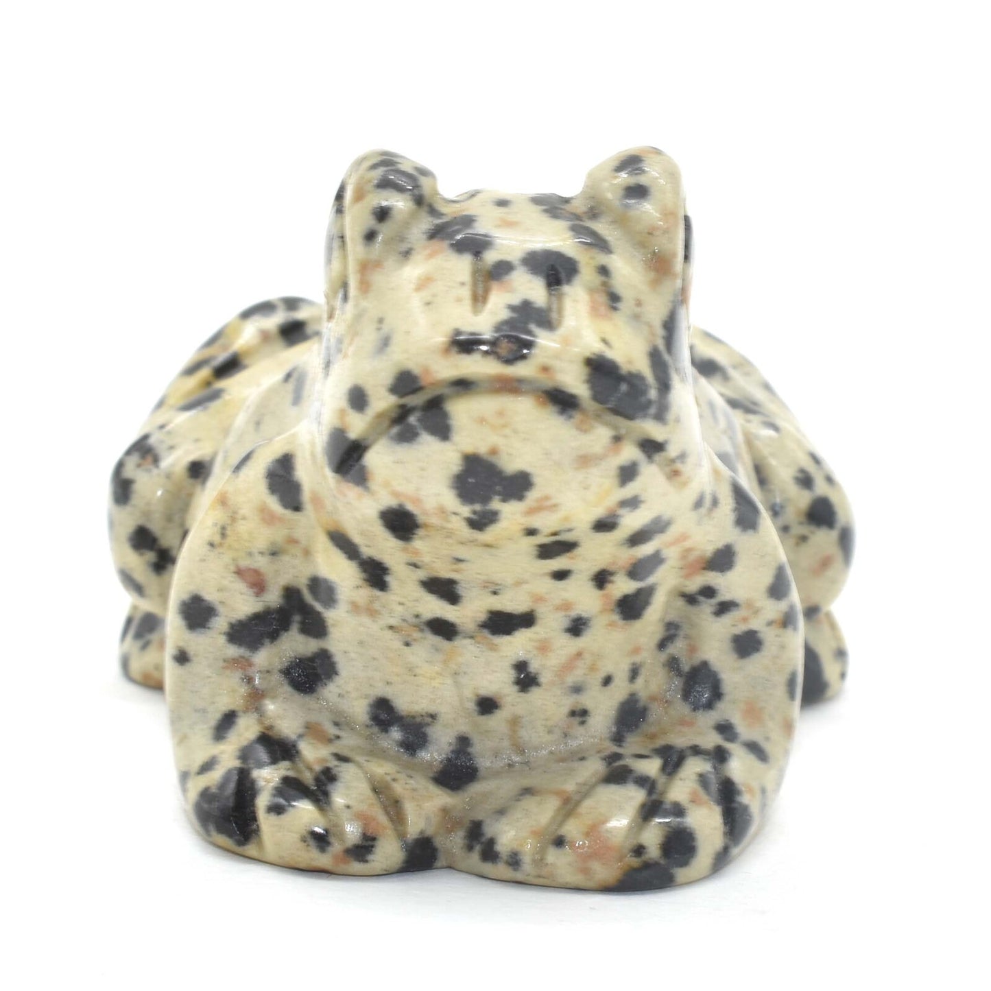 Dalmatian Jasper Frog Carving