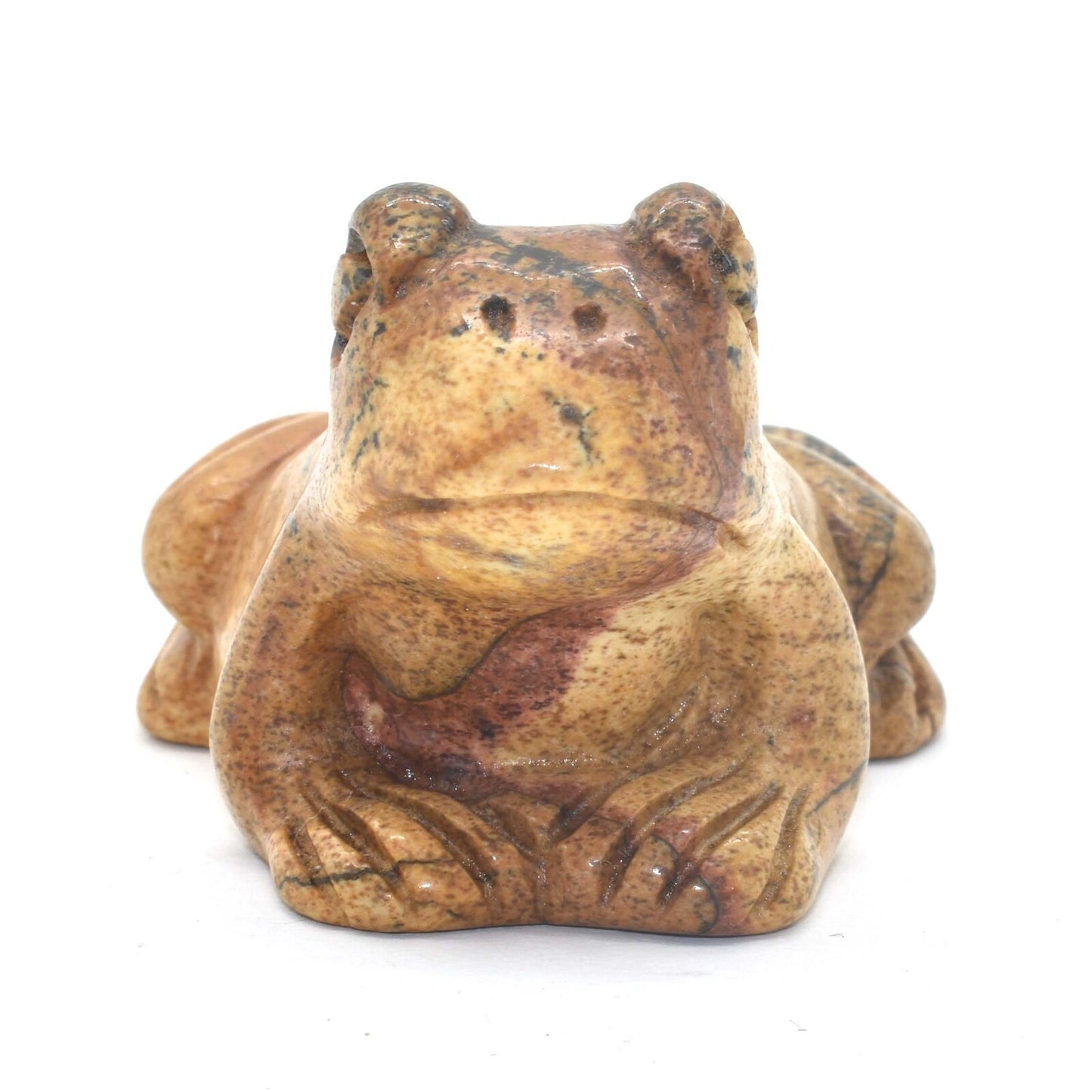 Picture Jasper Frog Carving