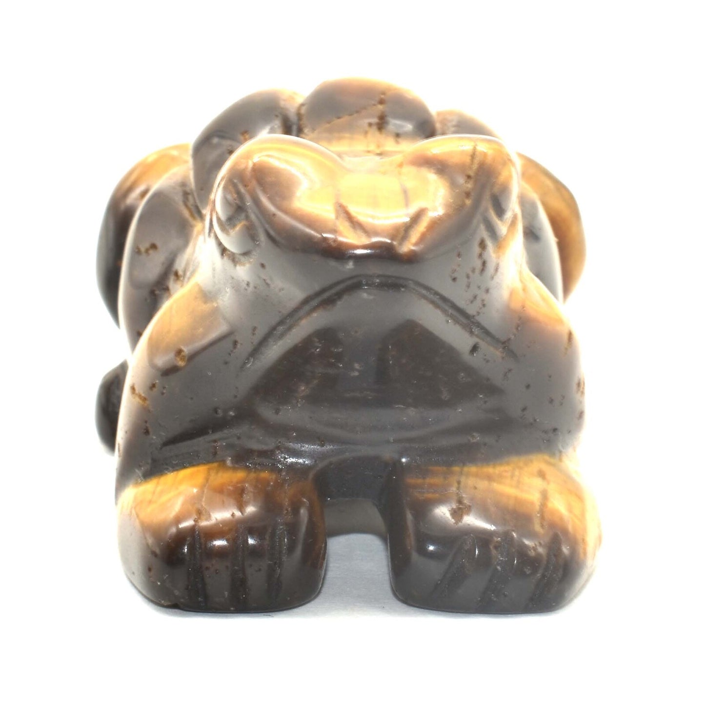 Tigers Eye Frog Carving