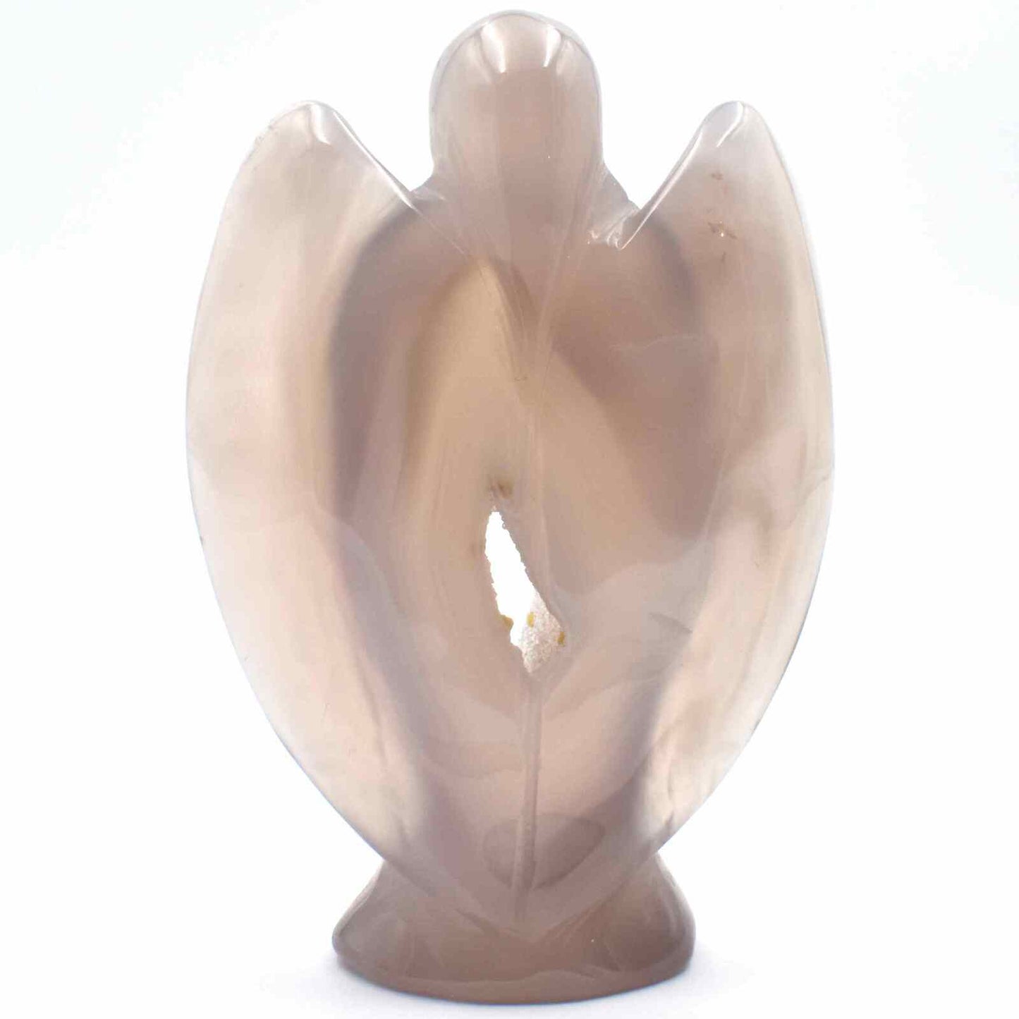 Agate Geode Angel Carving