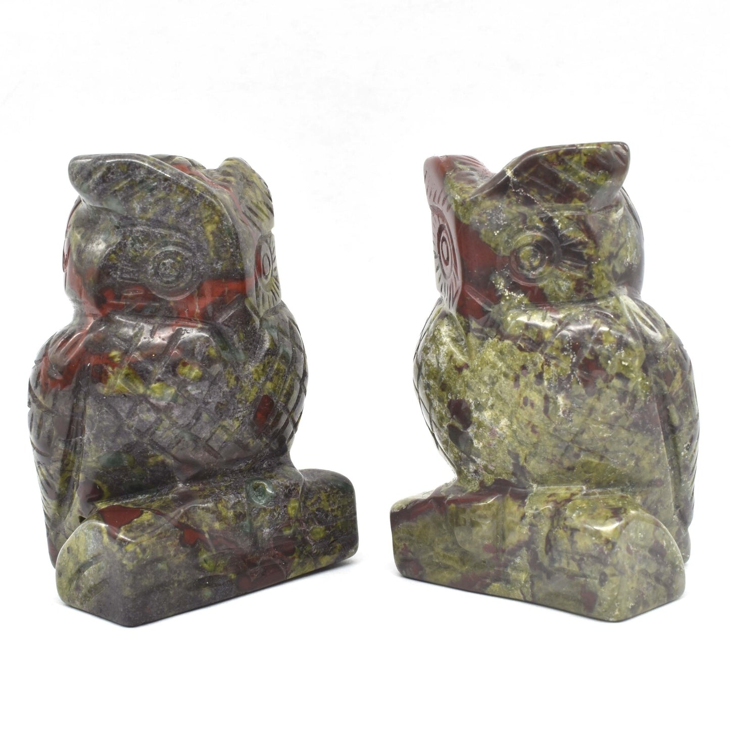Bloodstone Owl Carving