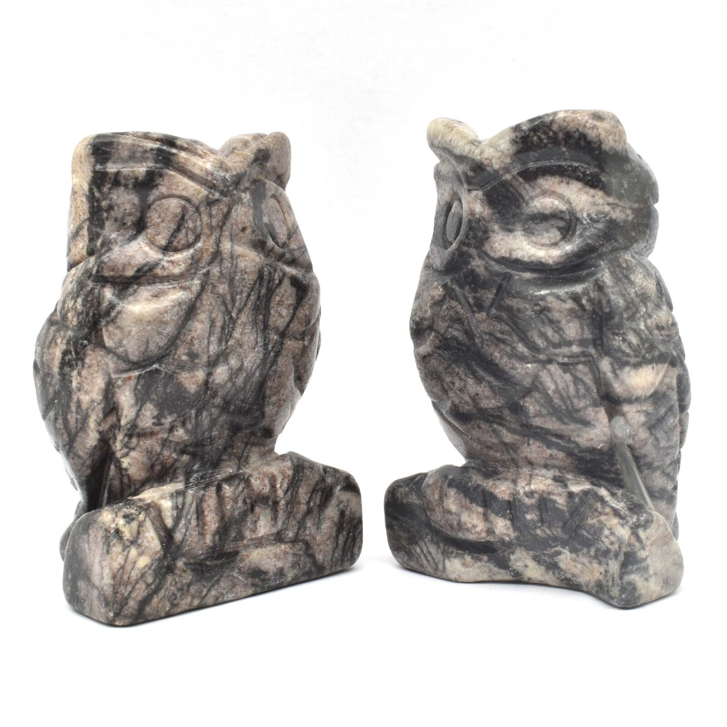 Net Jasper Owl Carving