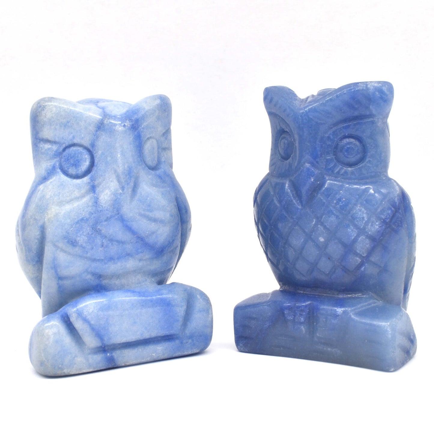 Blue Aventurine Owl Carving