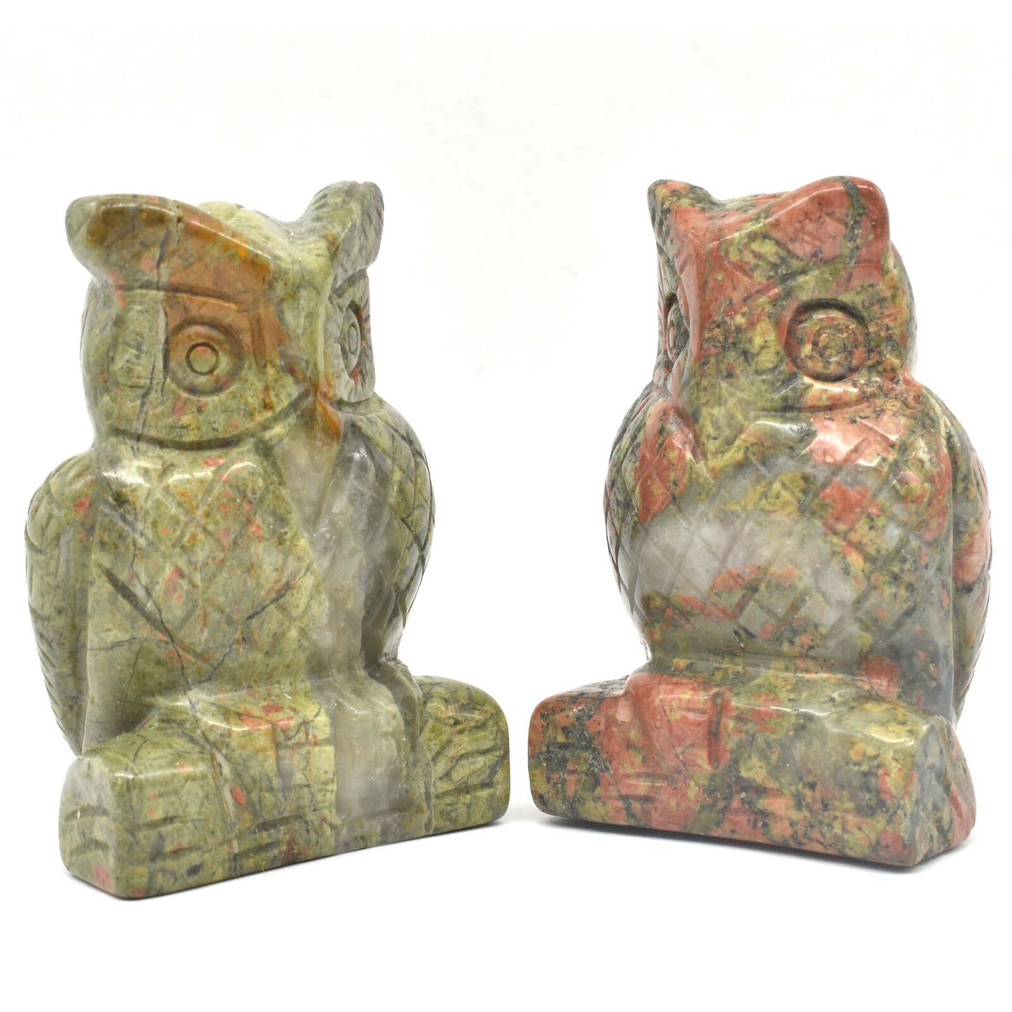 Unakite Owl Carving