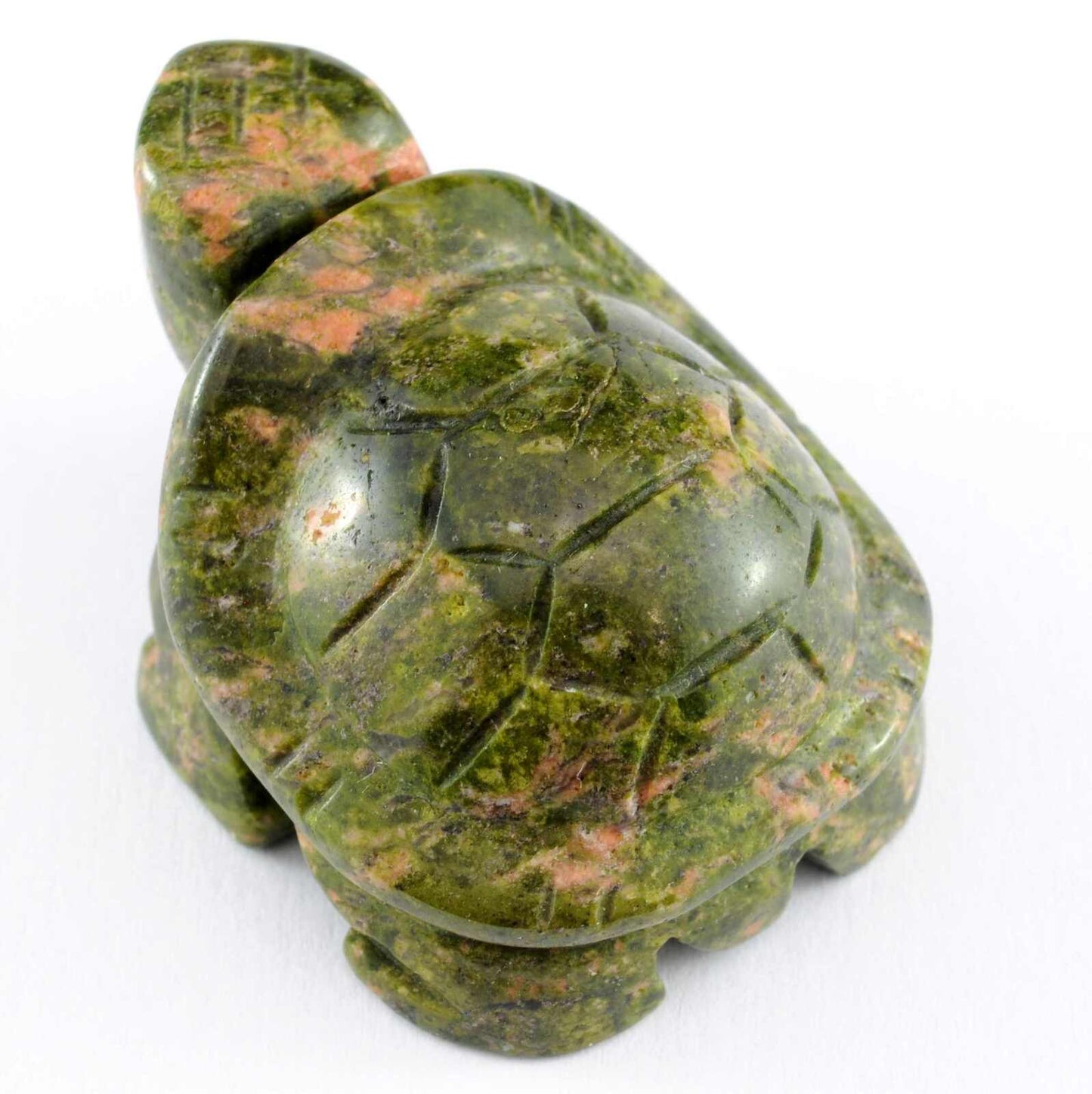 Unakite Turtle Carving