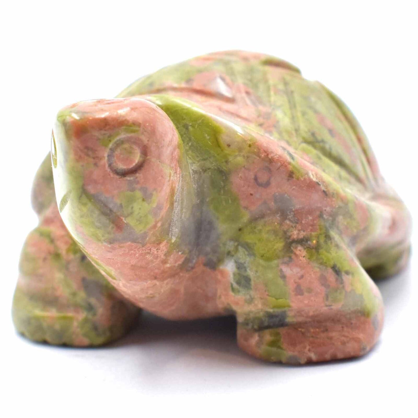 Unakite Turtle Carving