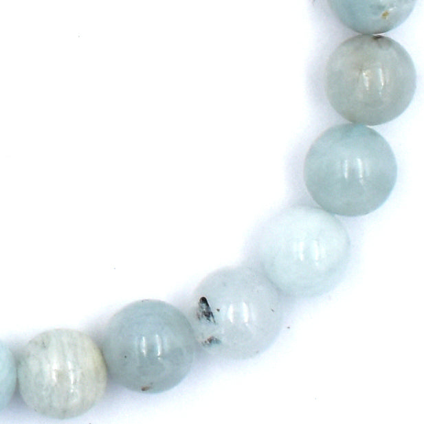 Aquamarine Bead Bracelet