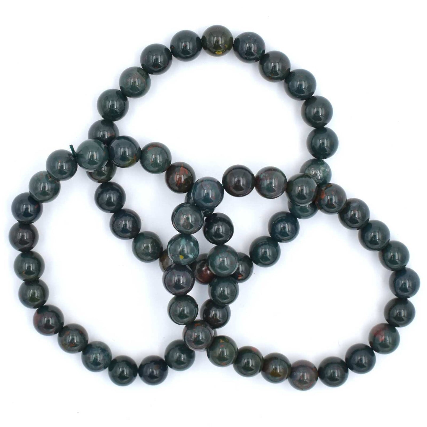 Bloodstone Bead Bracelet