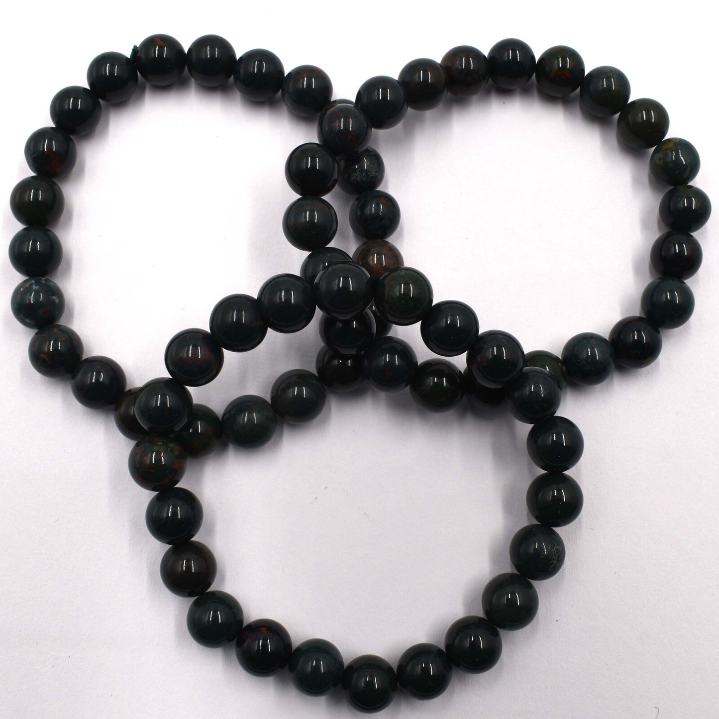 Bloodstone Bead Bracelet