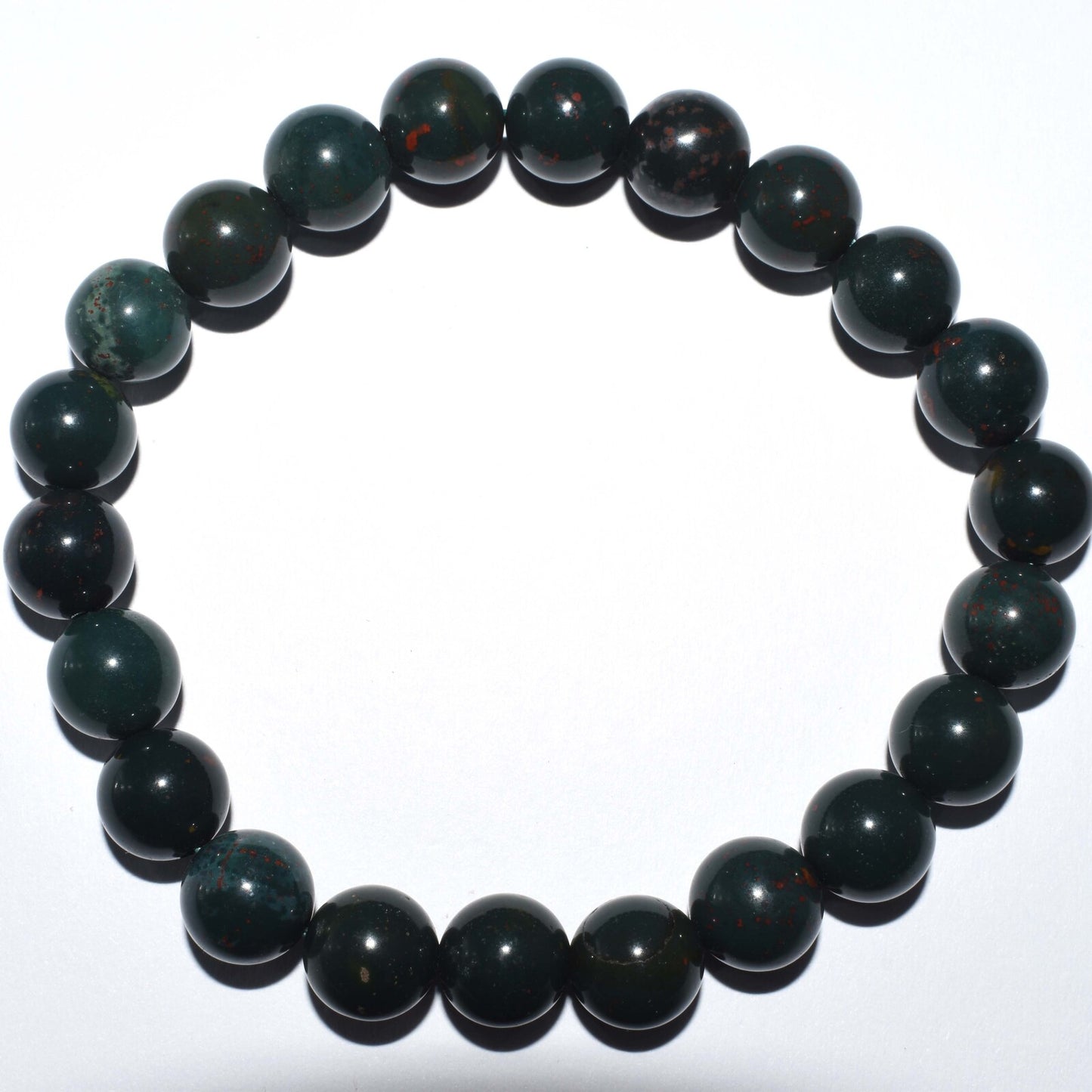 Bloodstone Bead Bracelet