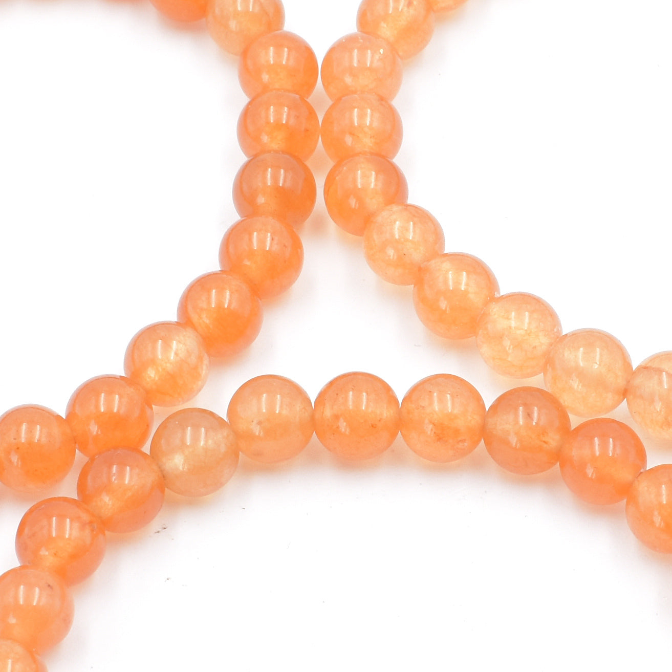 Peach Aventurine Bead Bracelet