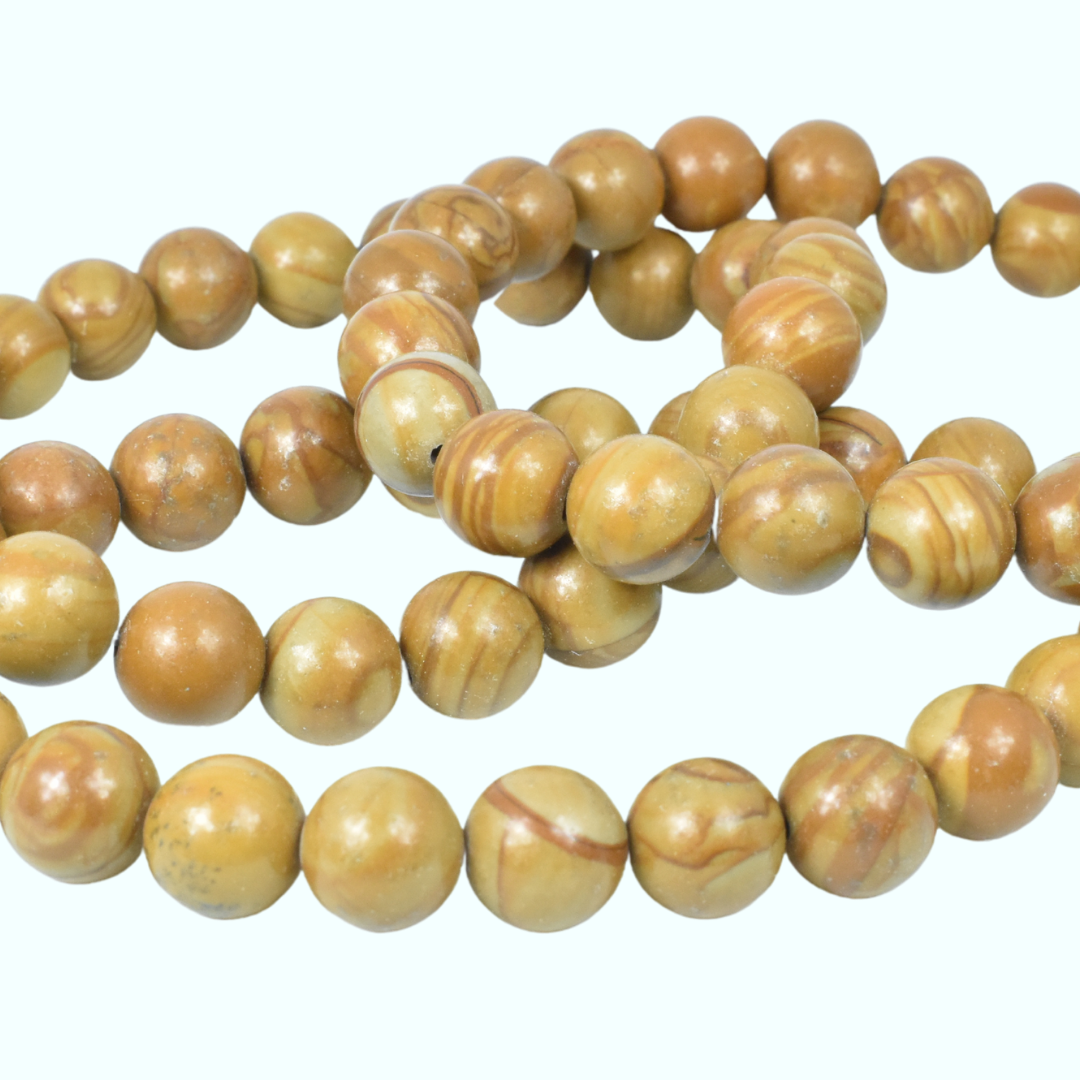 Picture Jasper Bead Bracelet