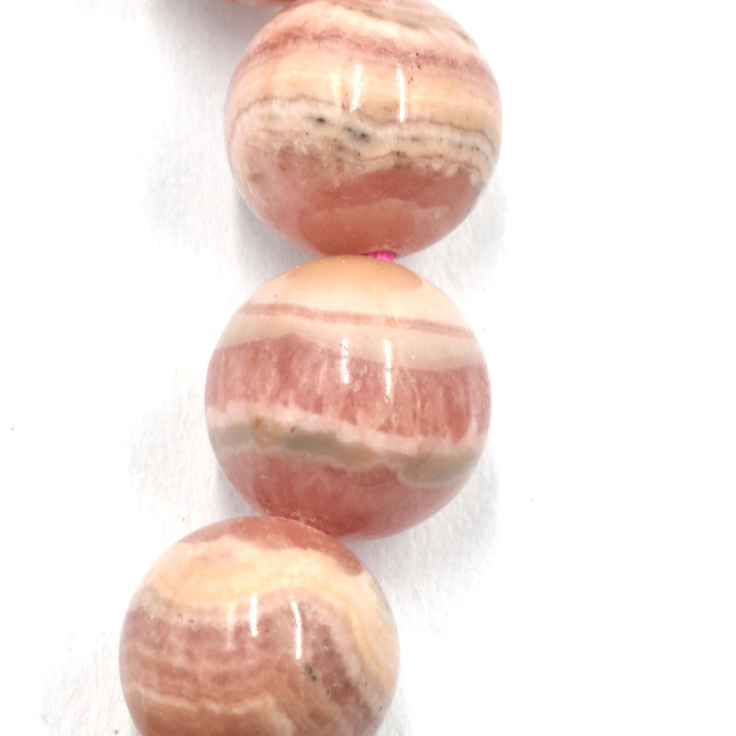 Rhodocrosite Bead Bracelet