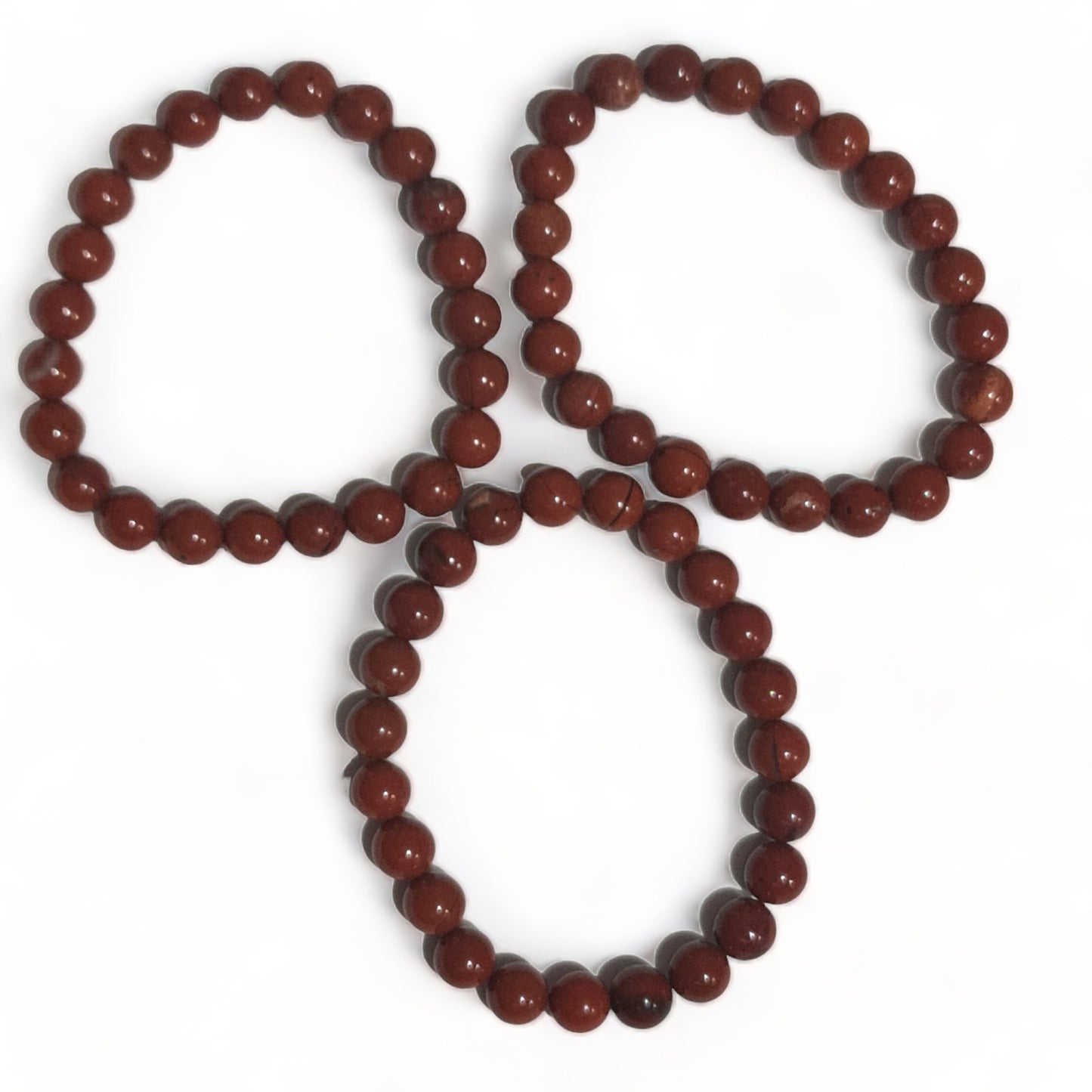 Red Jasper Bead Bracelet