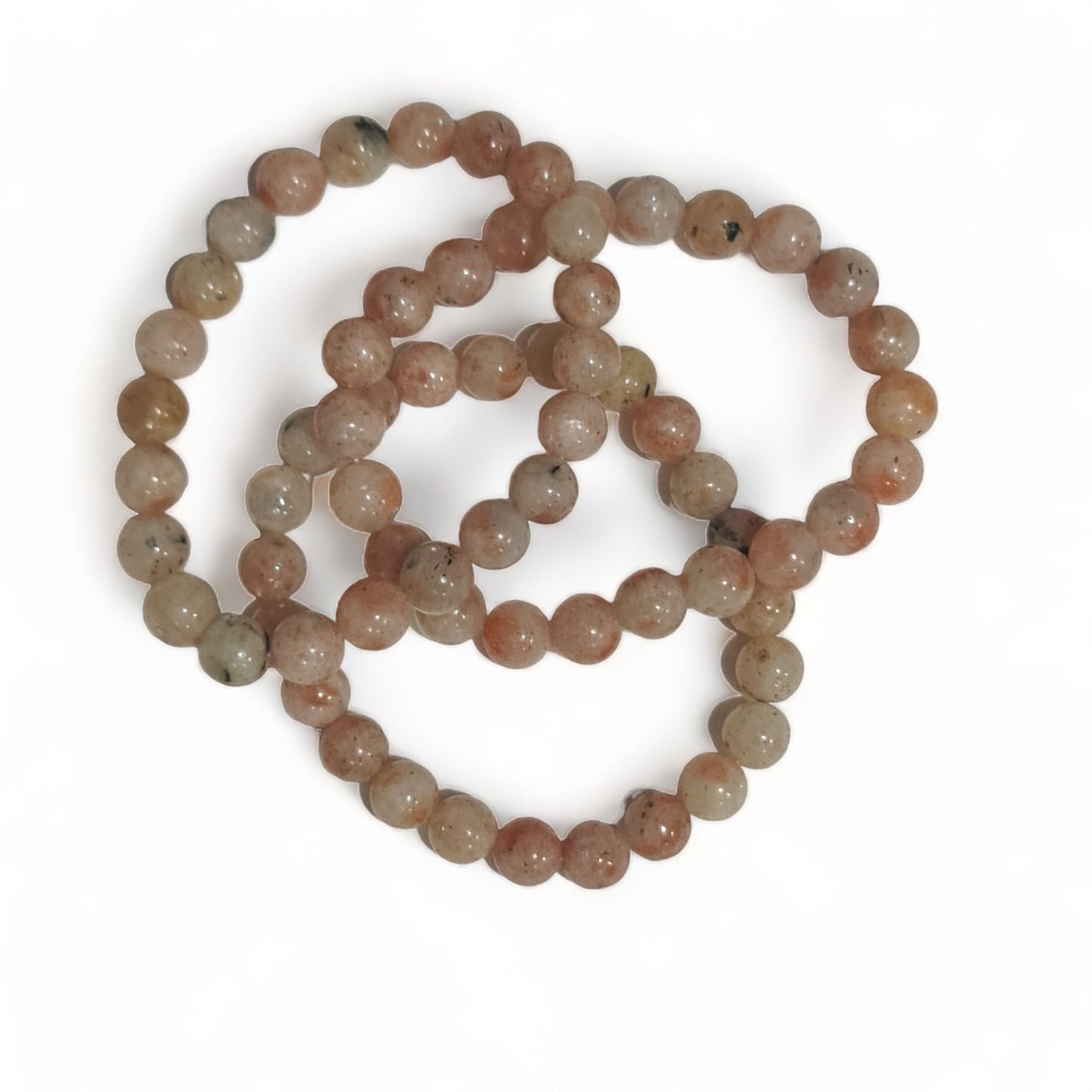 Sunstone Bead Bracelet