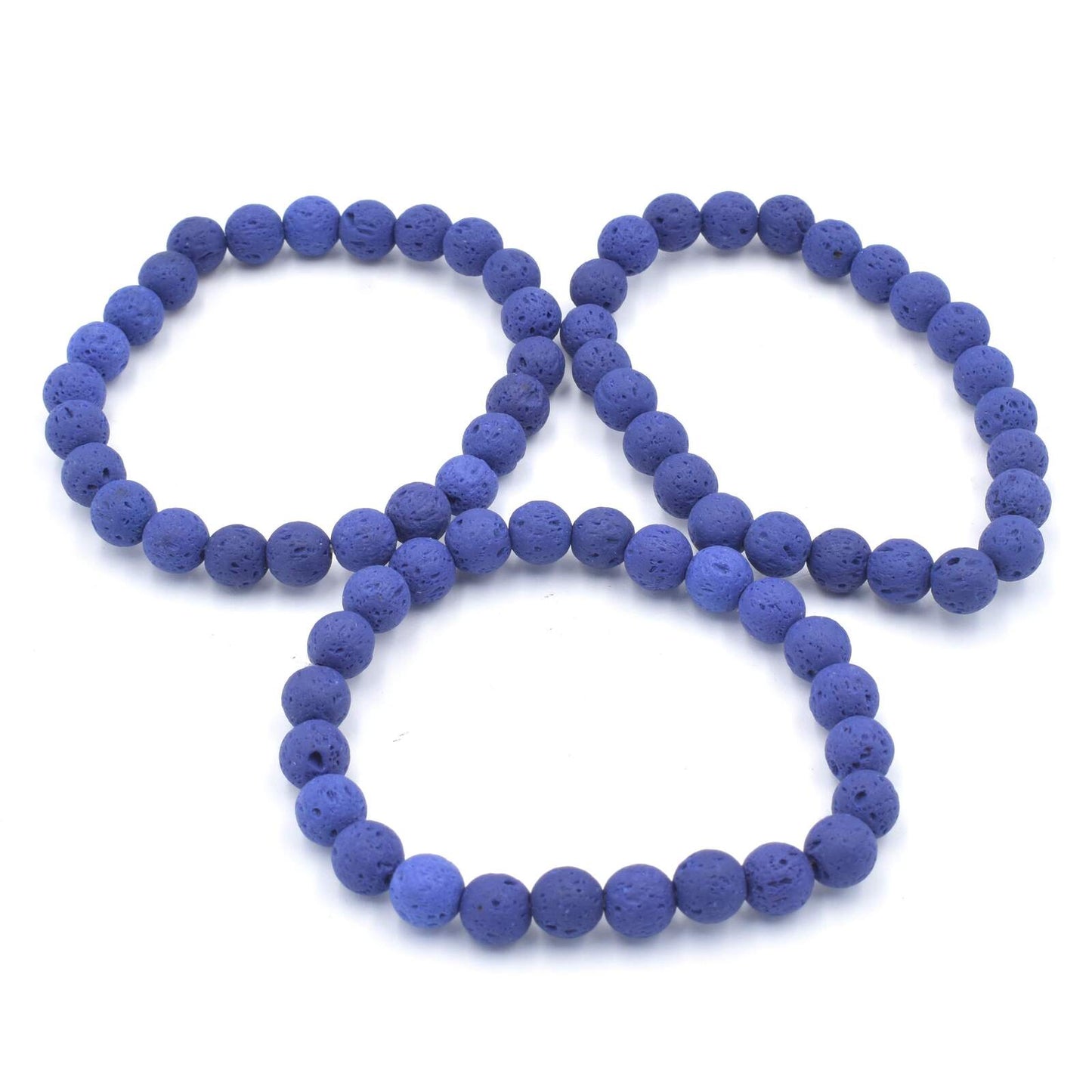 Lapis Lava Bead Bracelet