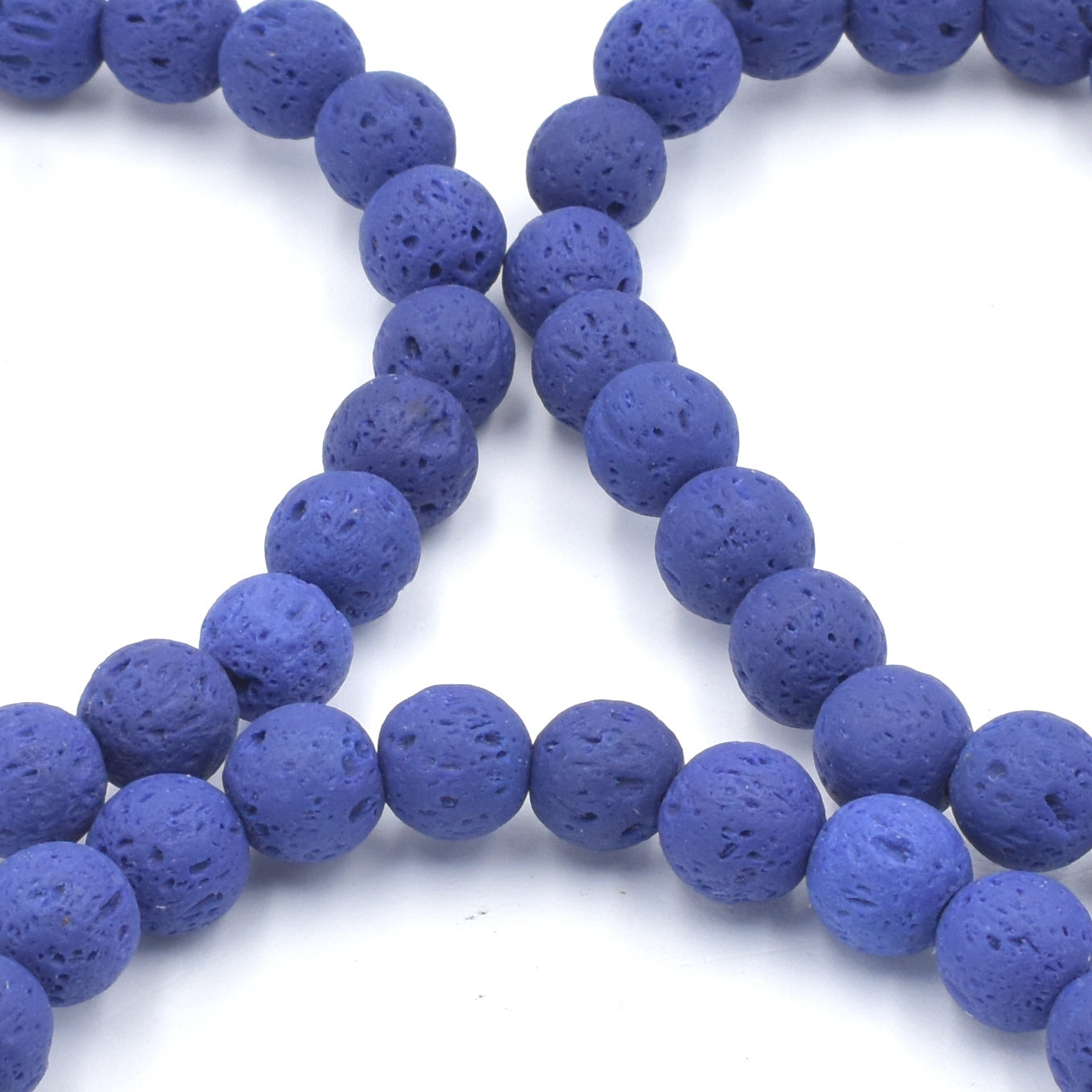 Lapis Lava Bead Bracelet