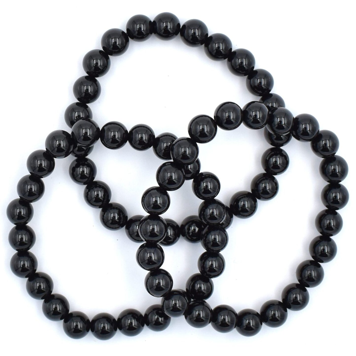 Black Sardonyx Bead Bracelet