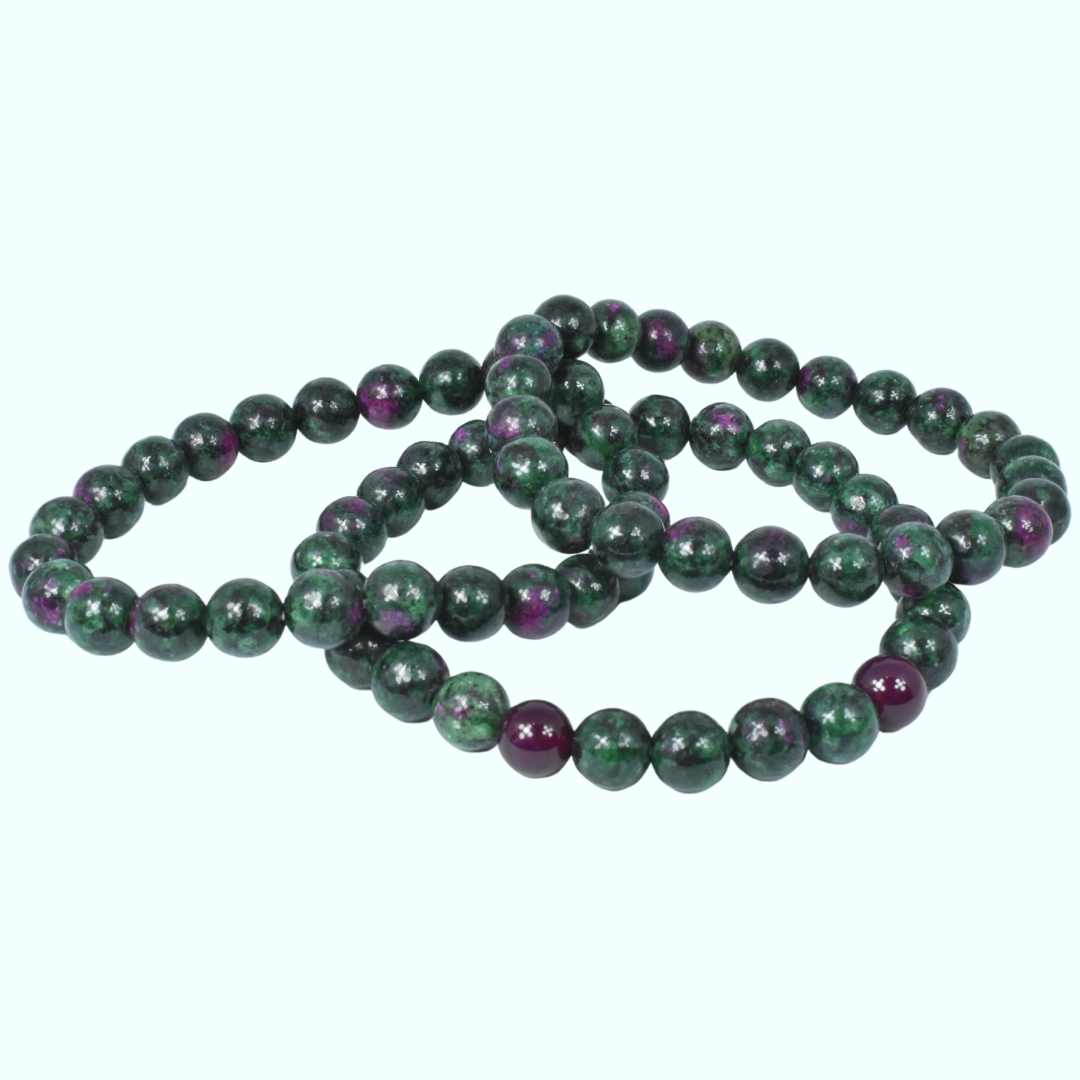 Ruby in Zoisite Bead Bracelet