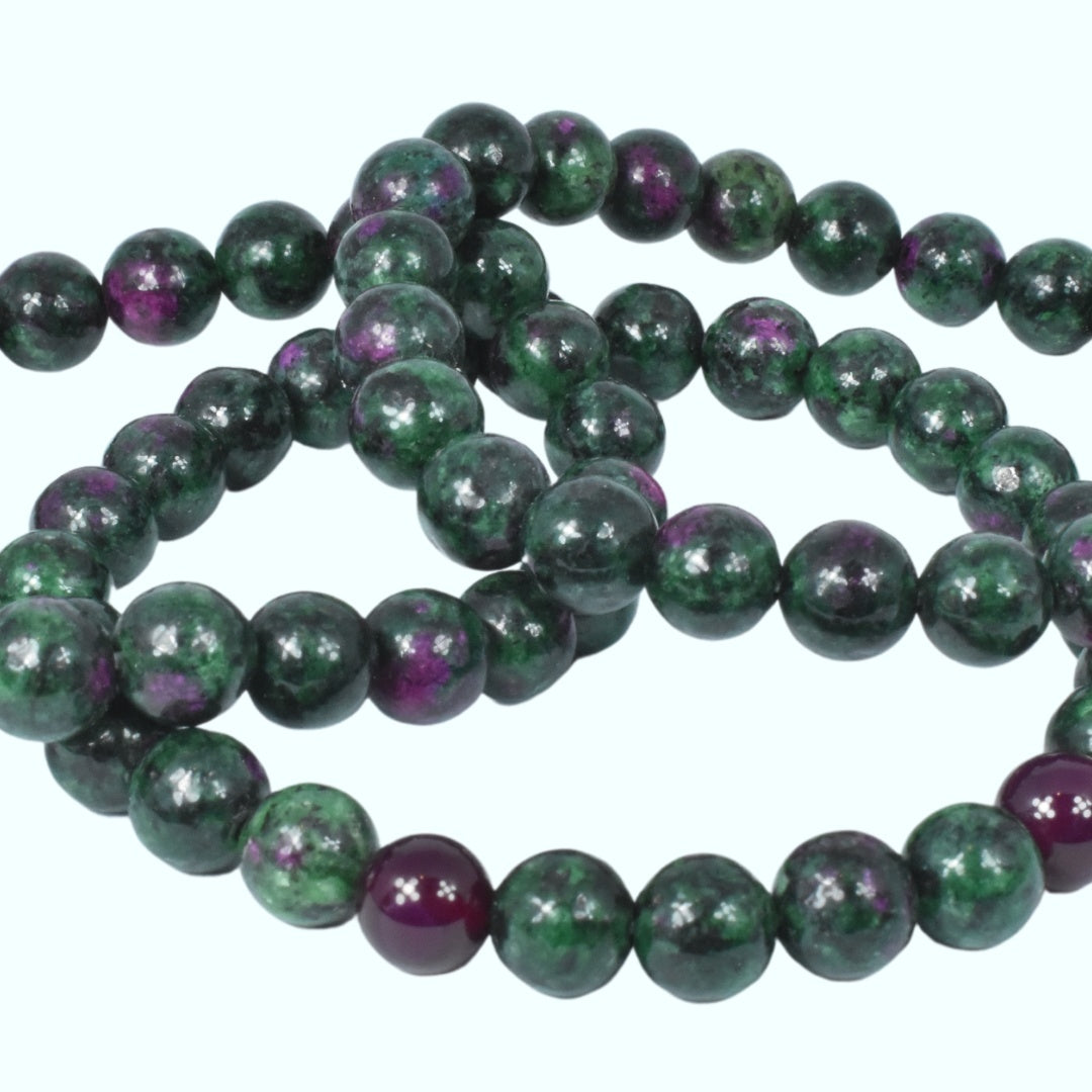 Ruby in Zoisite Bead Bracelet