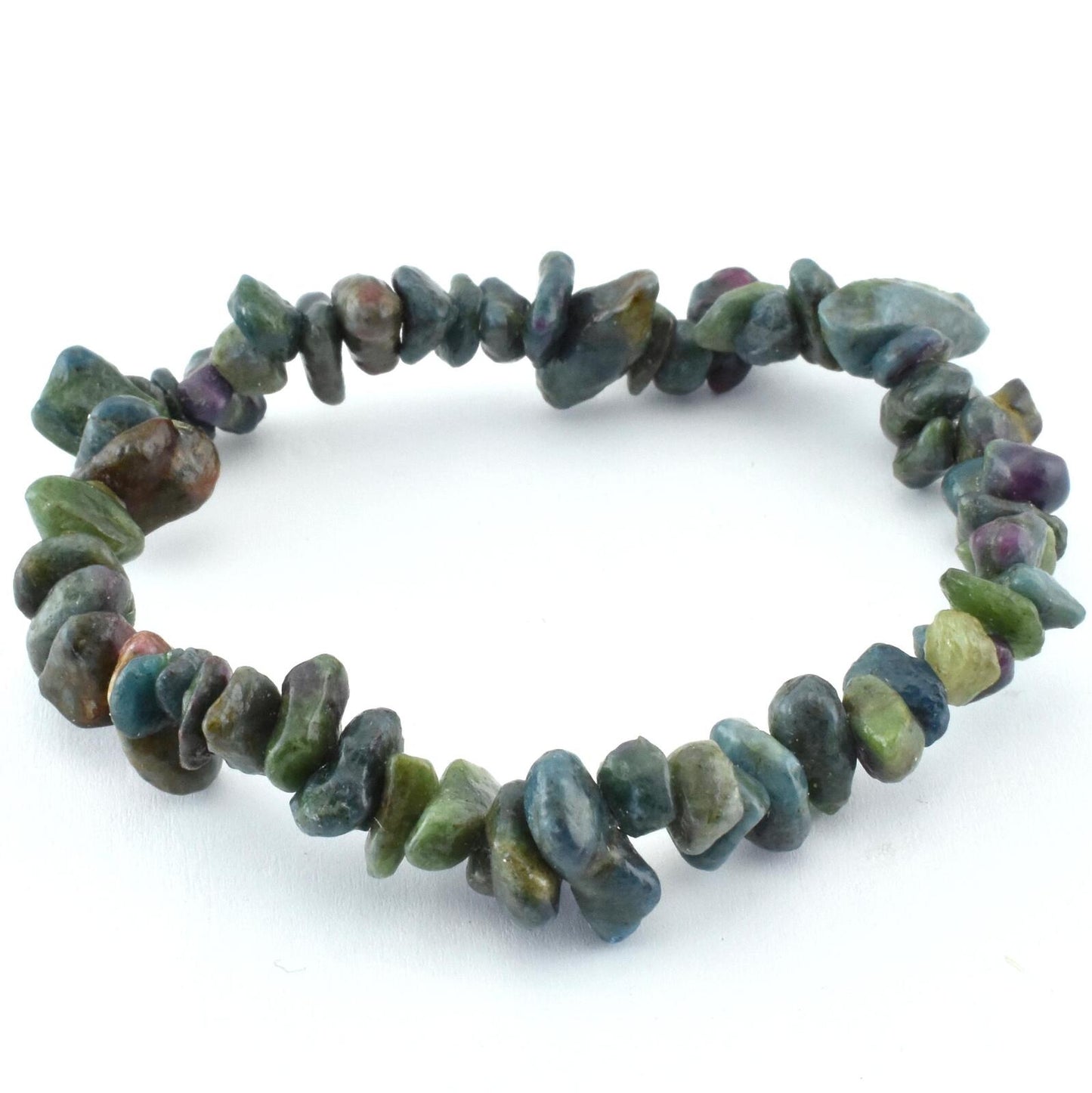 Ruby In Fuschite Chip Bracelet