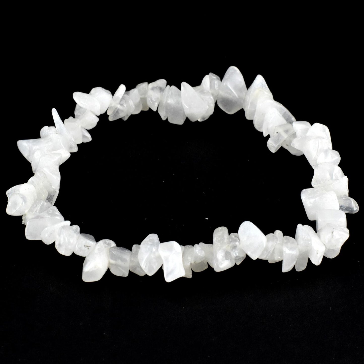 White Jade Chip Bracelet