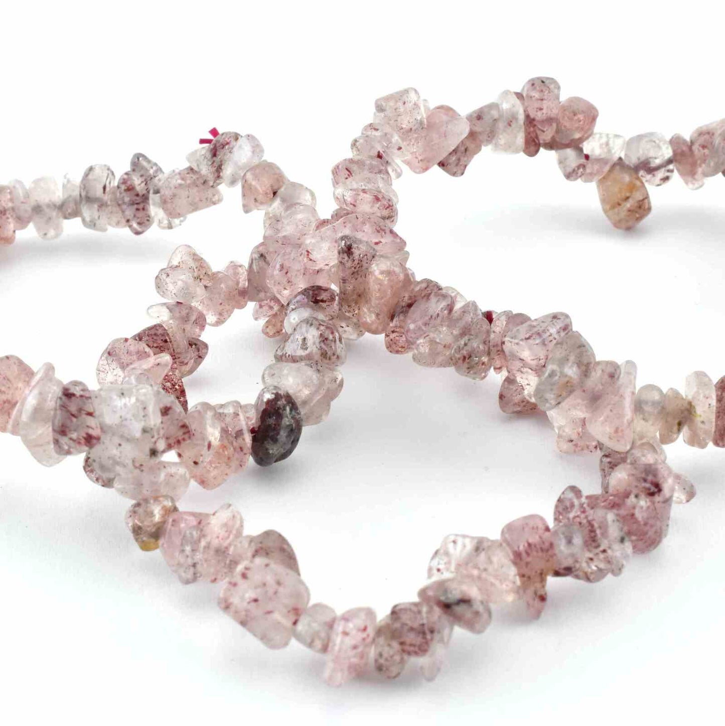 Strawberry Quartz Chip Bracelet