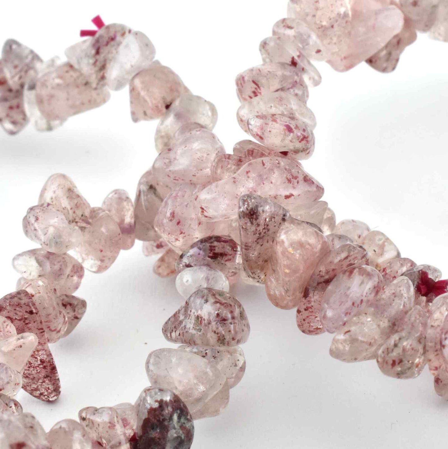 Strawberry Quartz Chip Bracelet