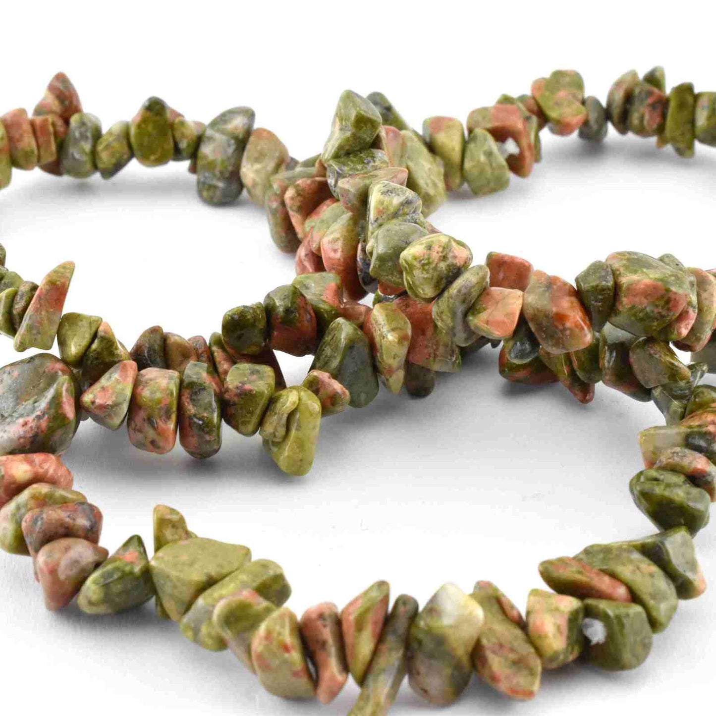 Unakite Chip Bracelet