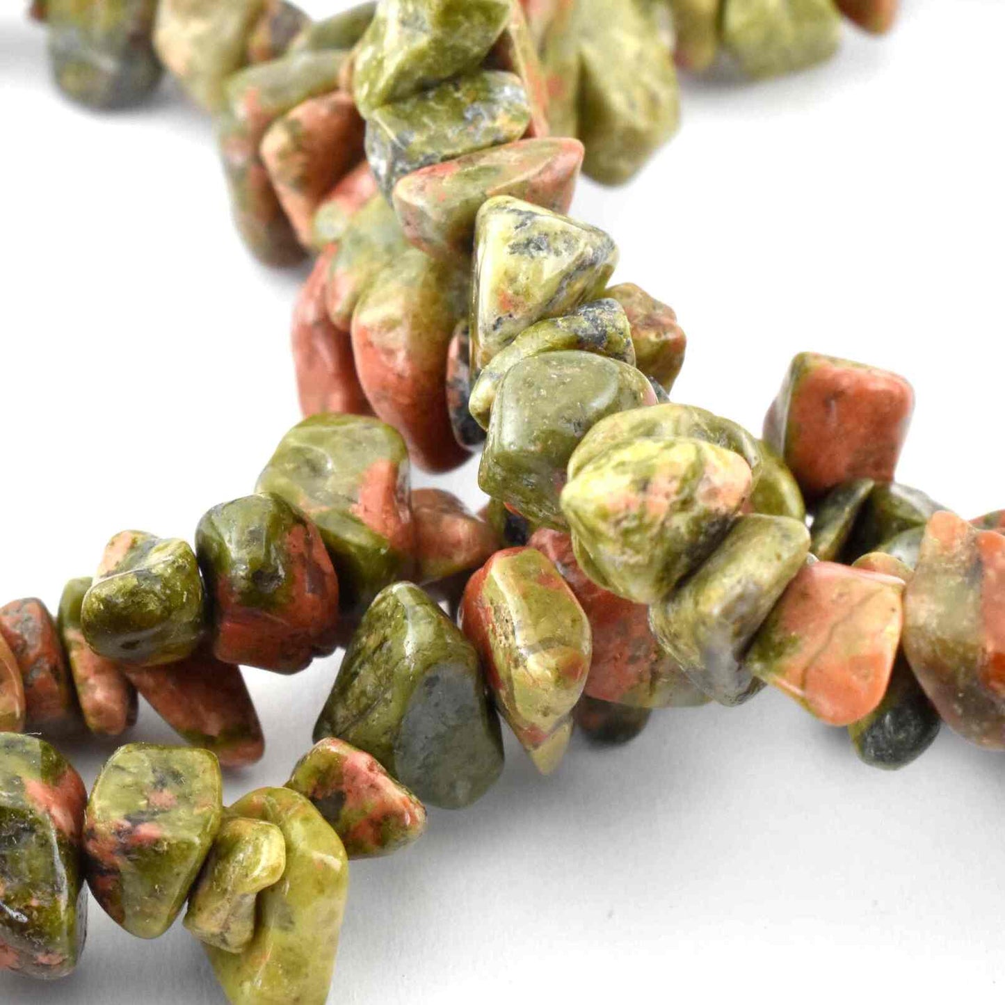 Unakite Chip Bracelet