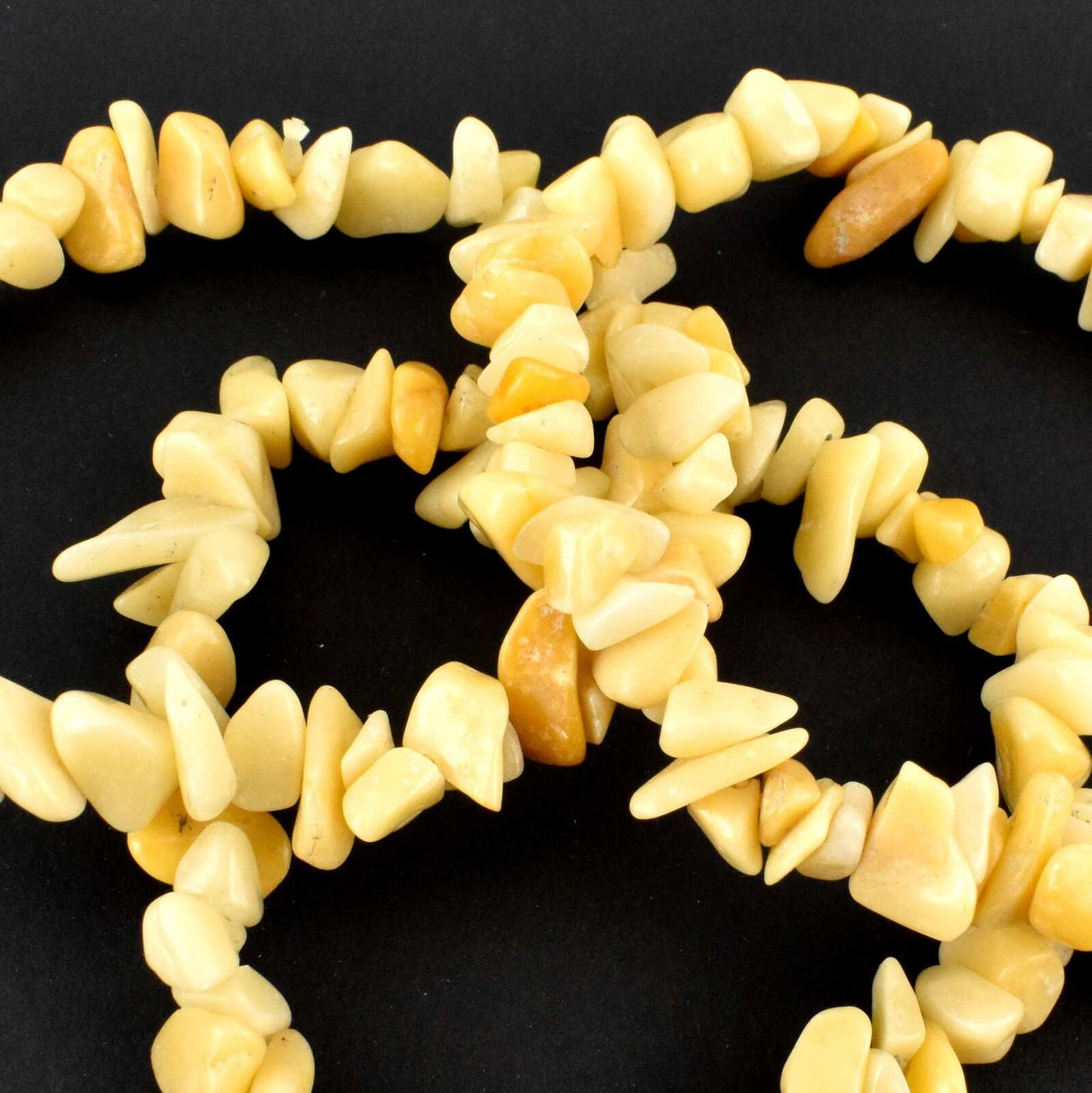 Yellow Jade Chip Bracelet