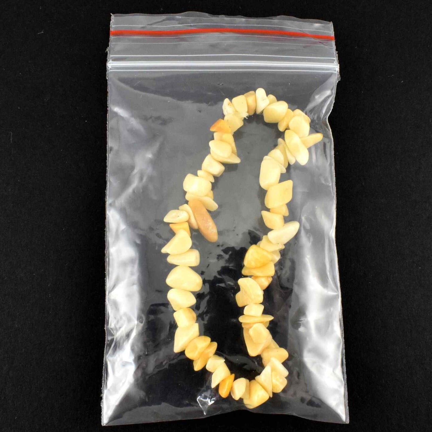 Yellow Jade Chip Bracelet