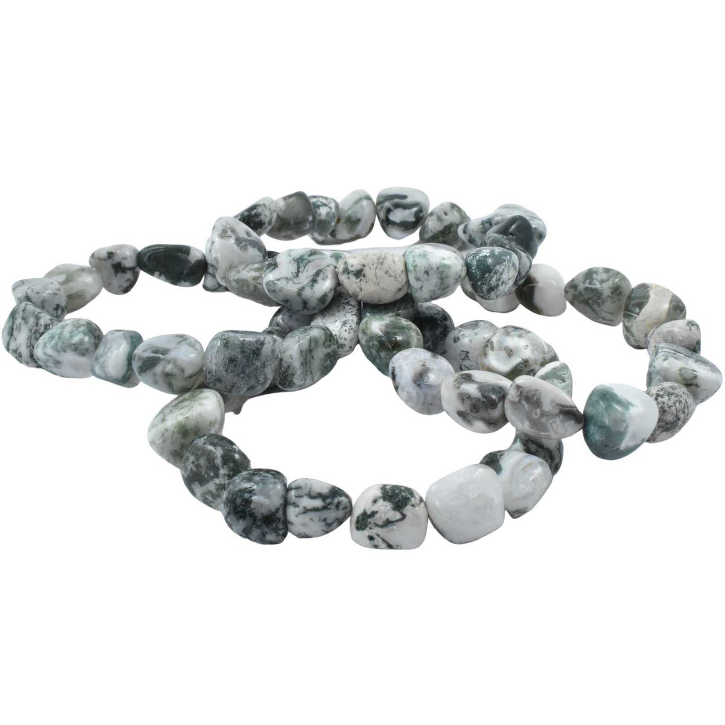 Tree Agate Tumbled Bracelet