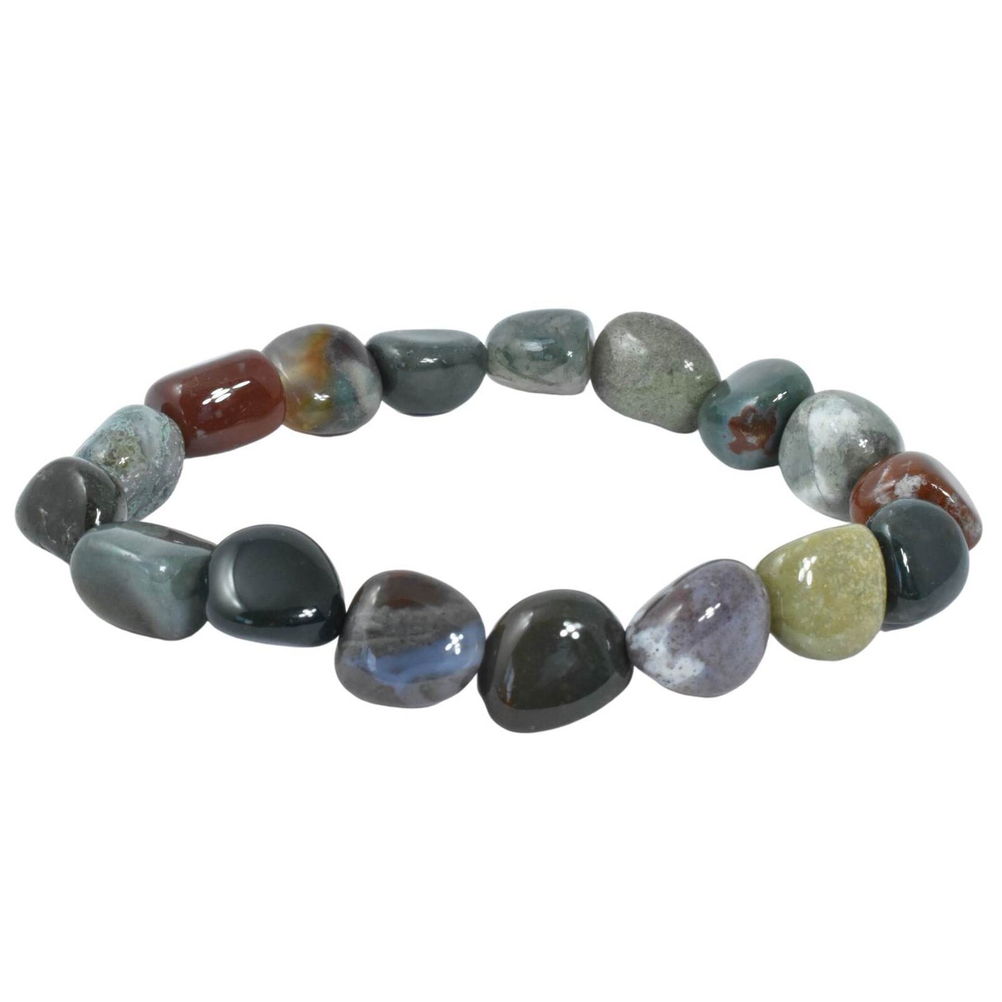 Bloodstone Tumbled Bracelet