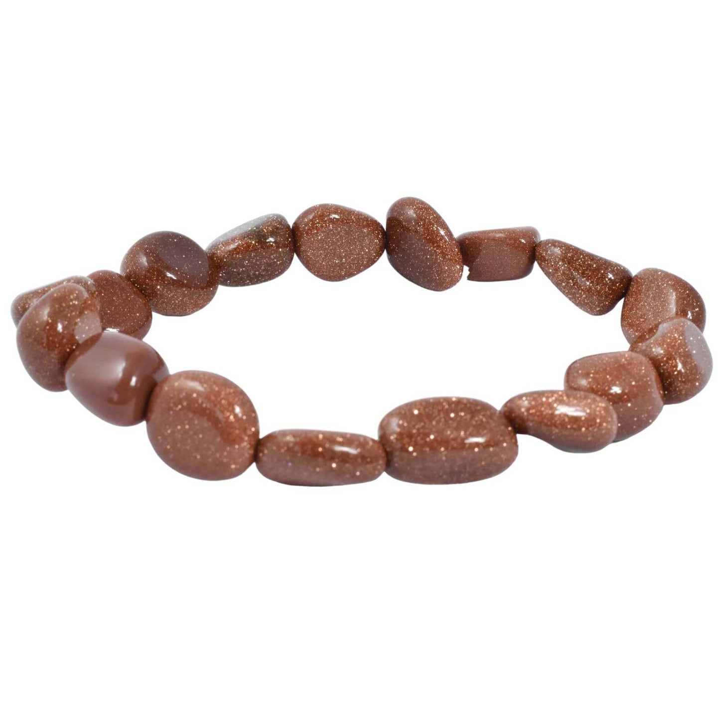 Gold Goldstone Tumbled Bracelet